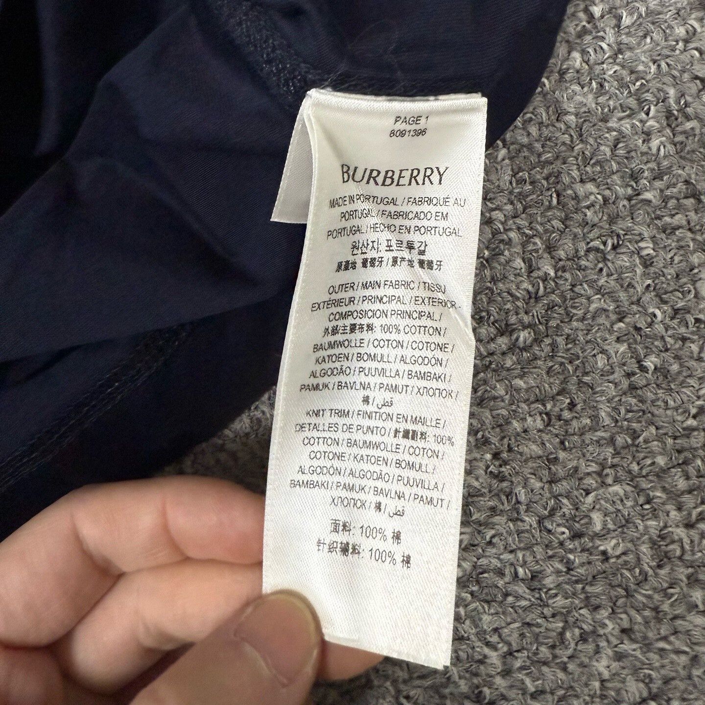 Burberry Burberry Navy Chest Logo Short-Sleeve Size US L / EU 52-54 / 3 - 4 Thumbnail