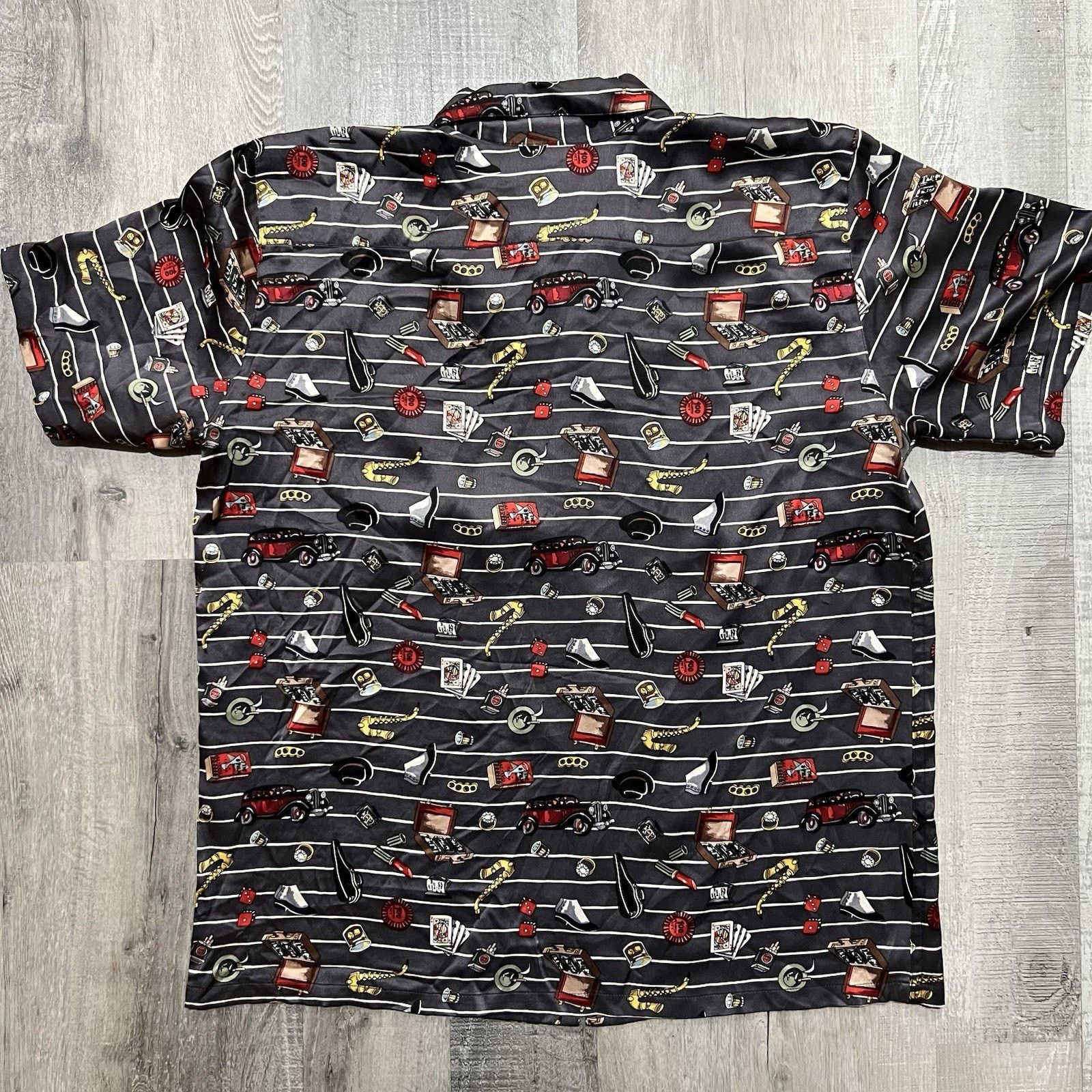 Nicole Miller VTG Nicole Miller Casino Night Gamble Silk Button Shirt M Size US M / EU 48-50 / 2 - 2 Thumbnail