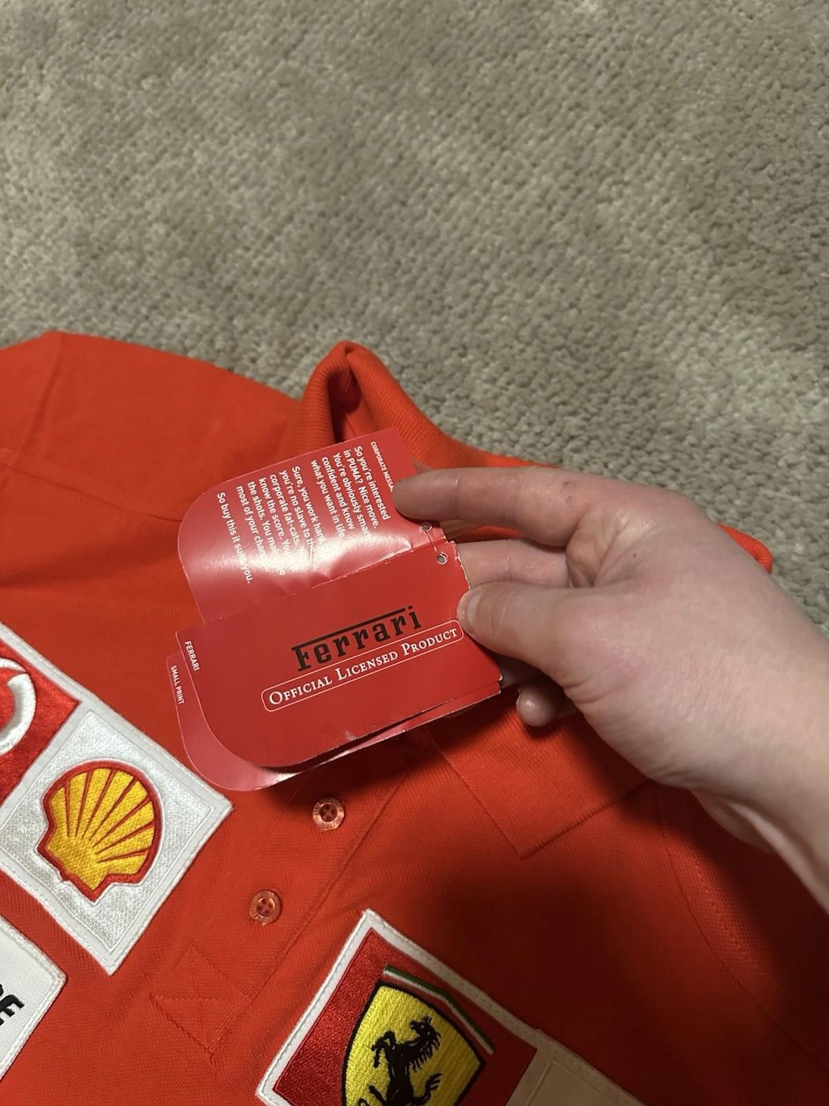 Ferrari NWT Puma Ferrari F1 Racing Jersey Polo Red Vintage Size M Size US M / EU 48-50 / 2 - 6 Thumbnail