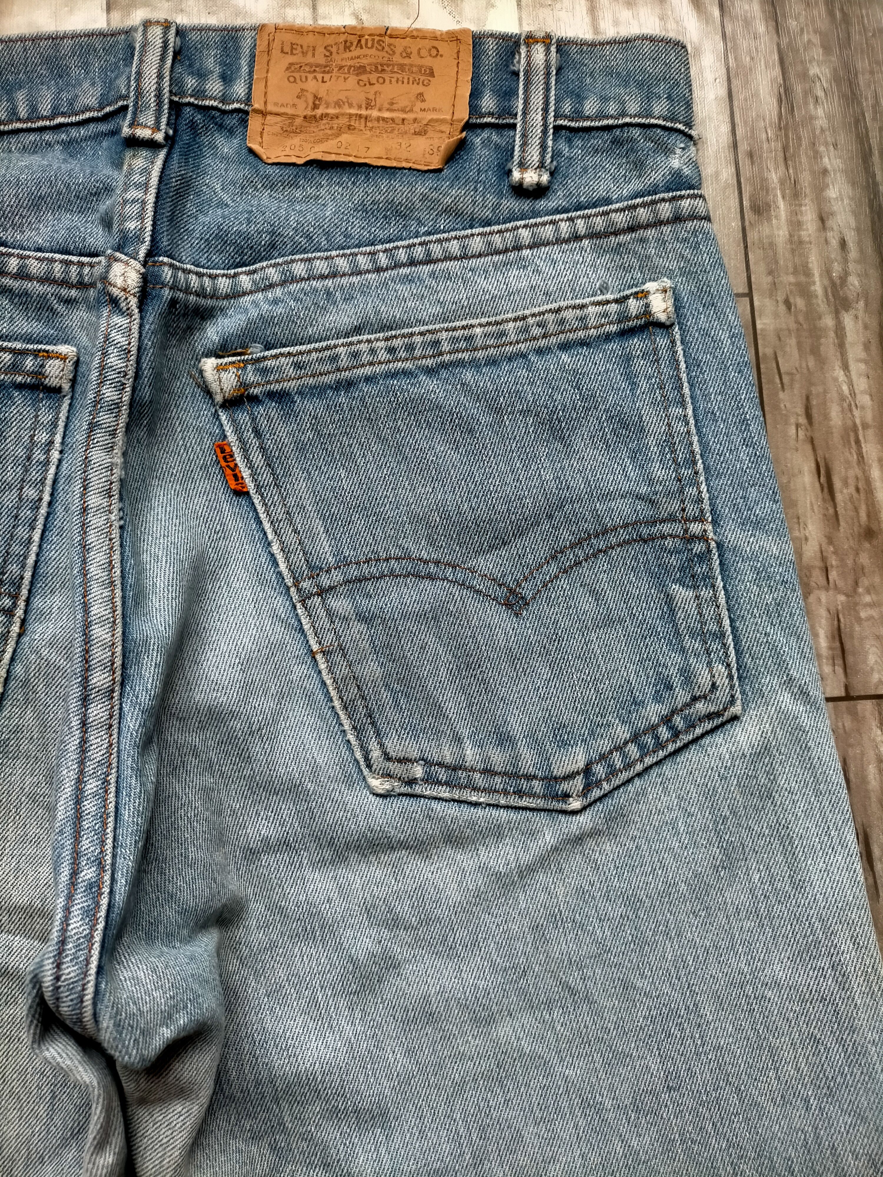 Levi's Vintage 80s Levis 505 distress denim Jeans Size US 31 - 11 Thumbnail