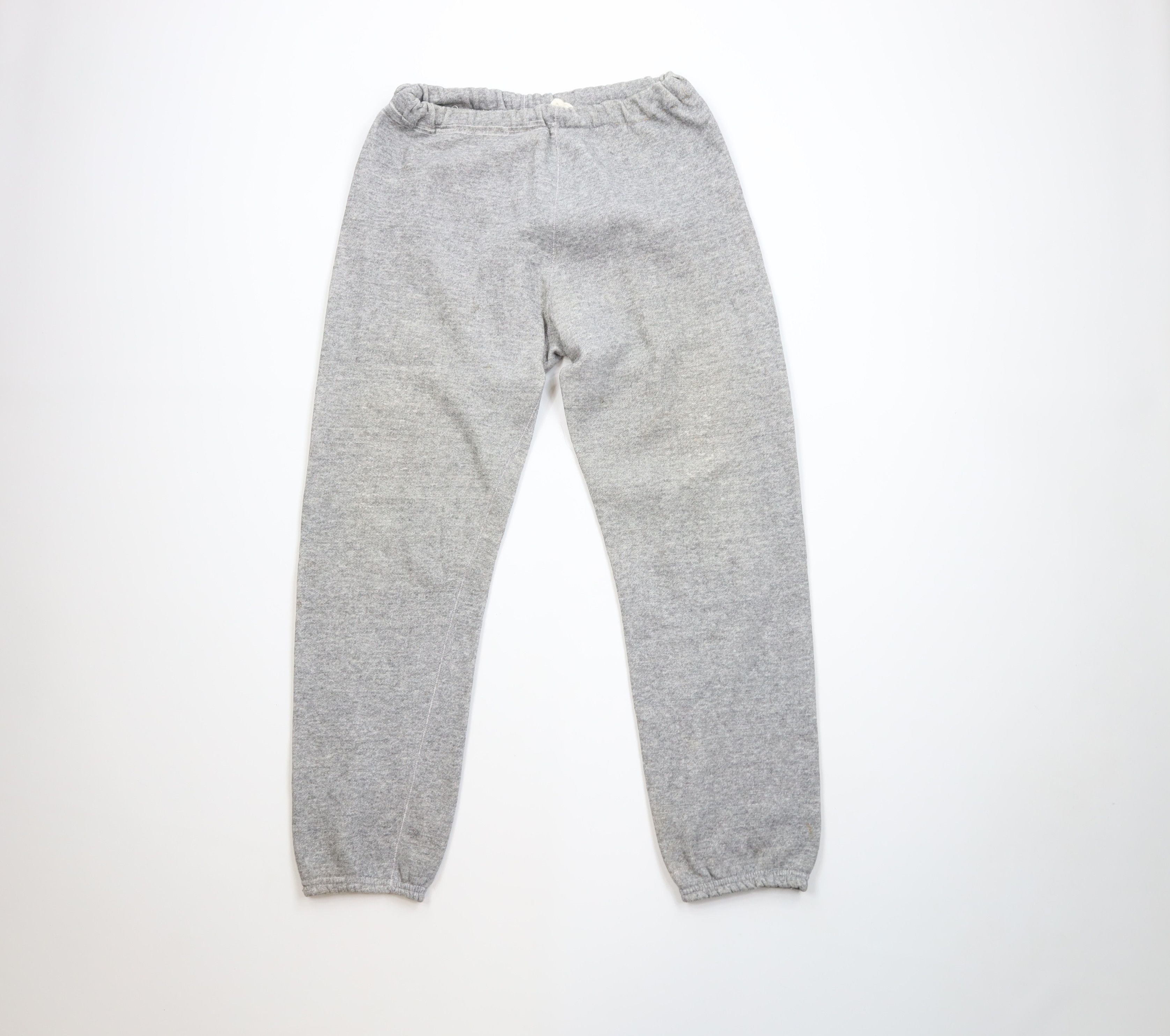Vintage Vintage 70s Streetwear Blank Triblend Sweatpants Joggers USA Size US 34 / EU 50 - 1 Thumbnail