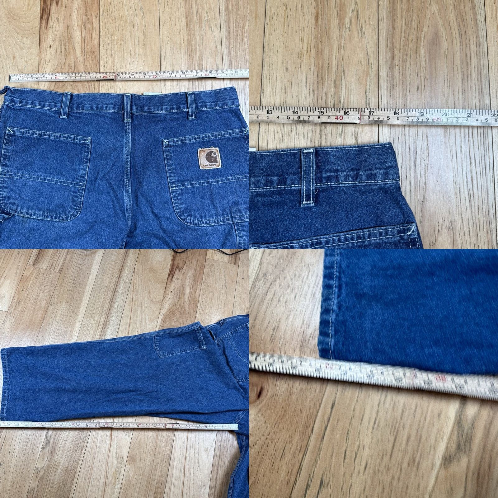 Carhartt VINTAGE Carhartt Jeans Mens 36x28 Blue Relaxed Straight Y2K Carpenter Inseam 28 B13DST Shirts? Size US 36 / EU 52 - 8 Thumbnail