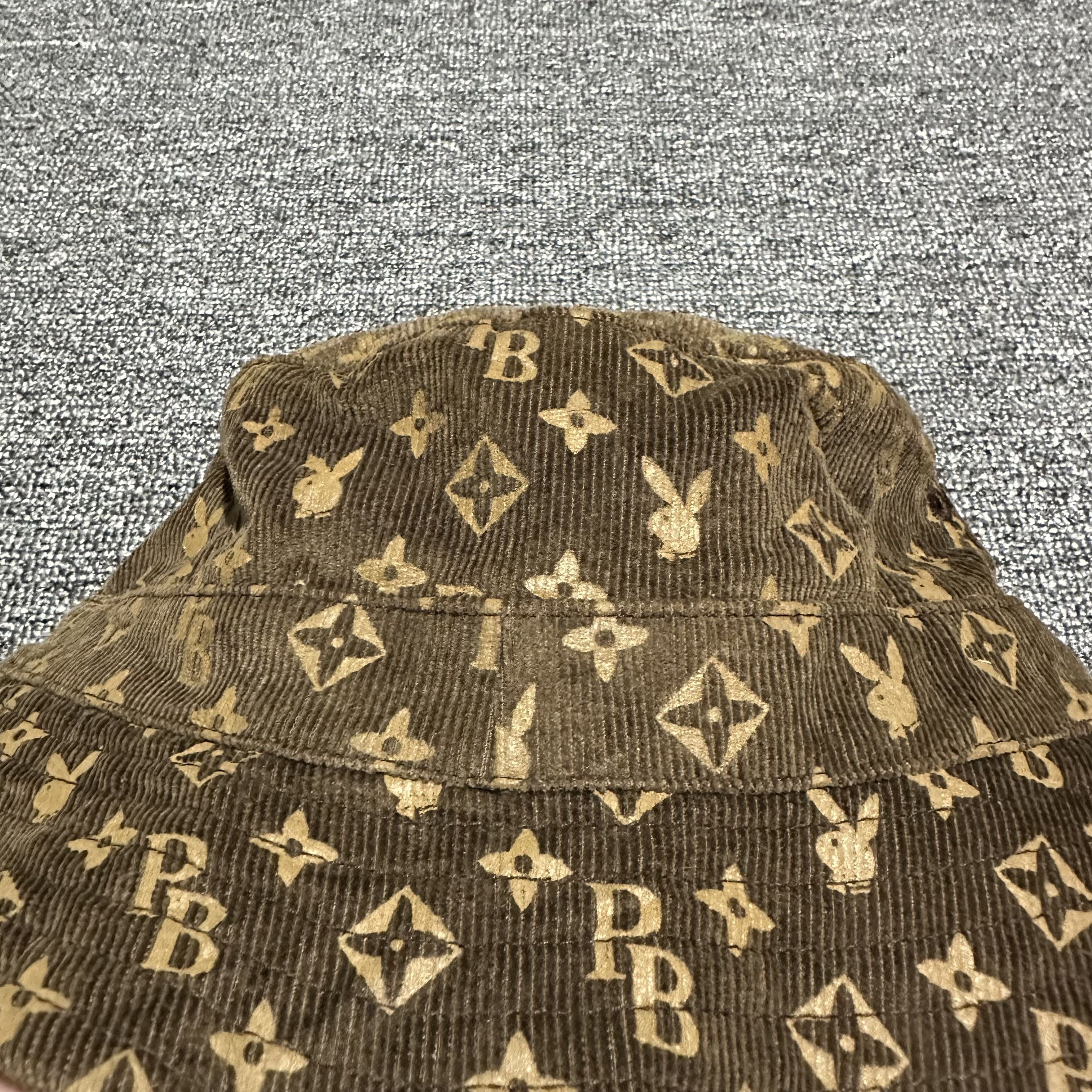 Playboy Vintage Playboy Louis Vuitton Corduroy Bucket Hat Size ONE SIZE - 4 Thumbnail