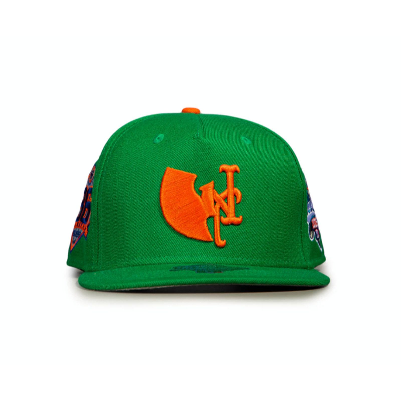 TWNTY-TWO Wu-Tang New York Mets Green & Orange Twnty Two SnapBack Hat Size ONE SIZE - 1 Thumbnail