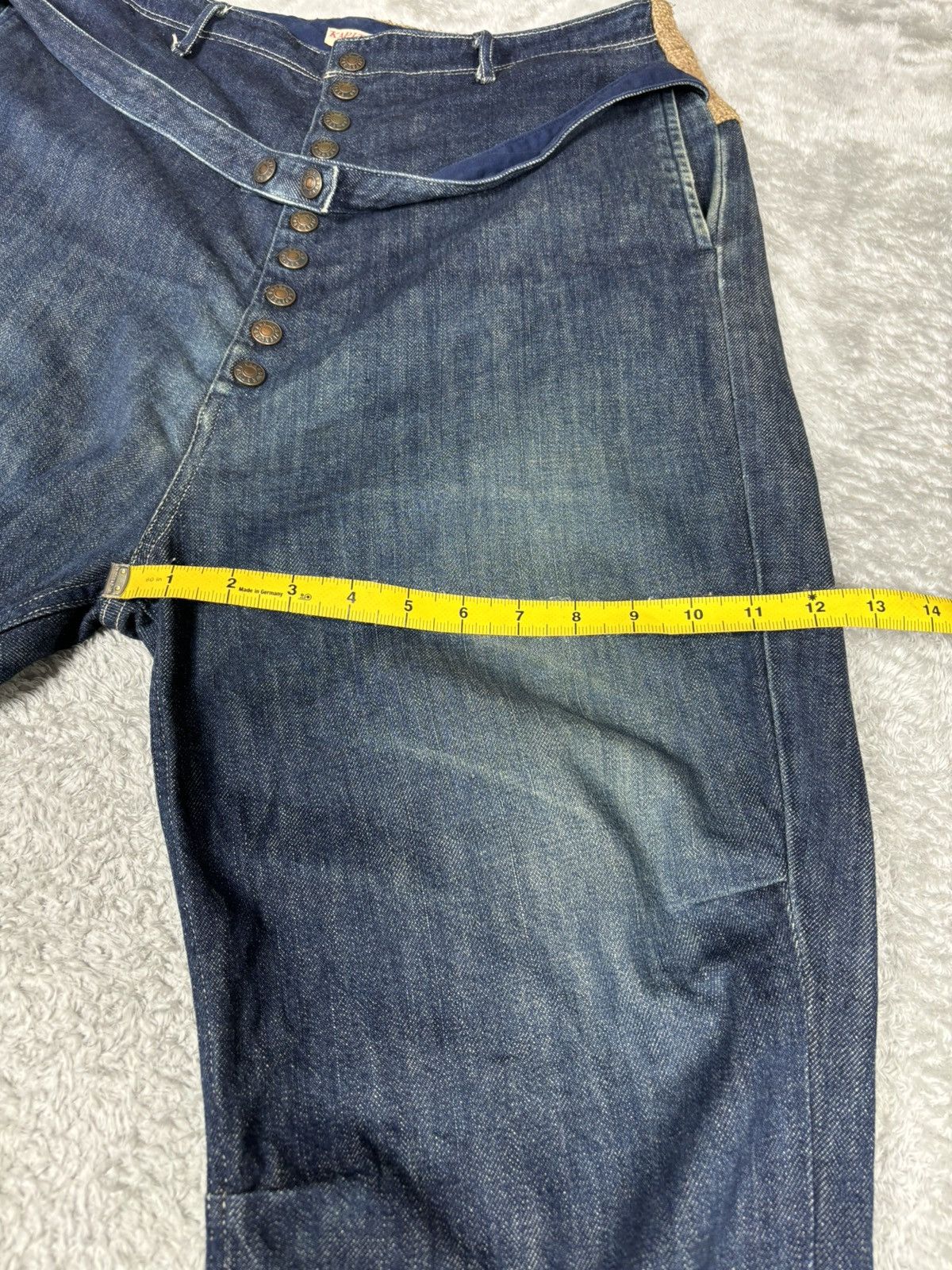 Kapital Kountry Kapital Kiro Hirata Hemp Switching Denim Clown Pants S0368 Size US 32 / EU 48 - 14 Thumbnail