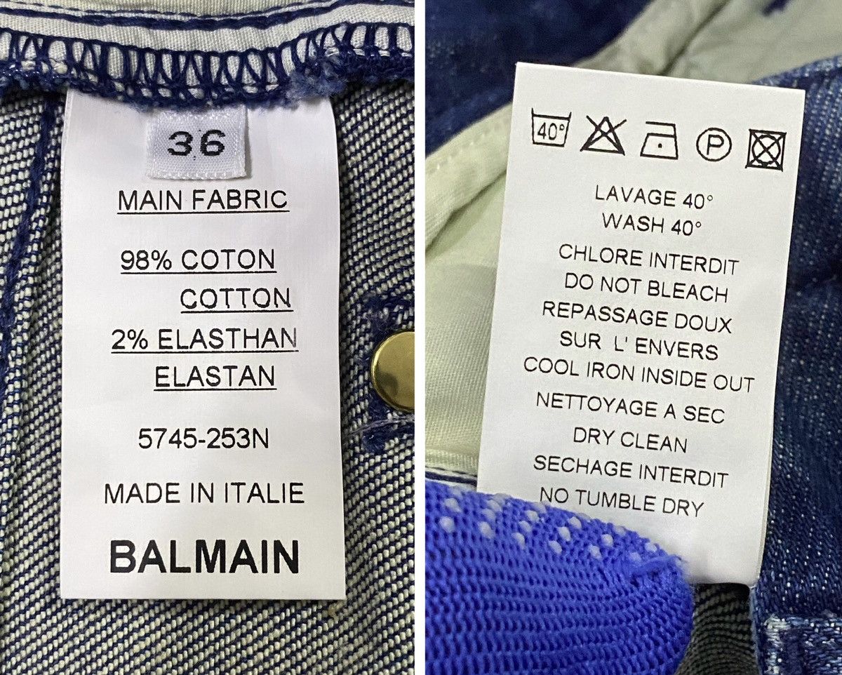 Balmain Balmain Slim-Fit Jeans Size 29" - 16 Thumbnail