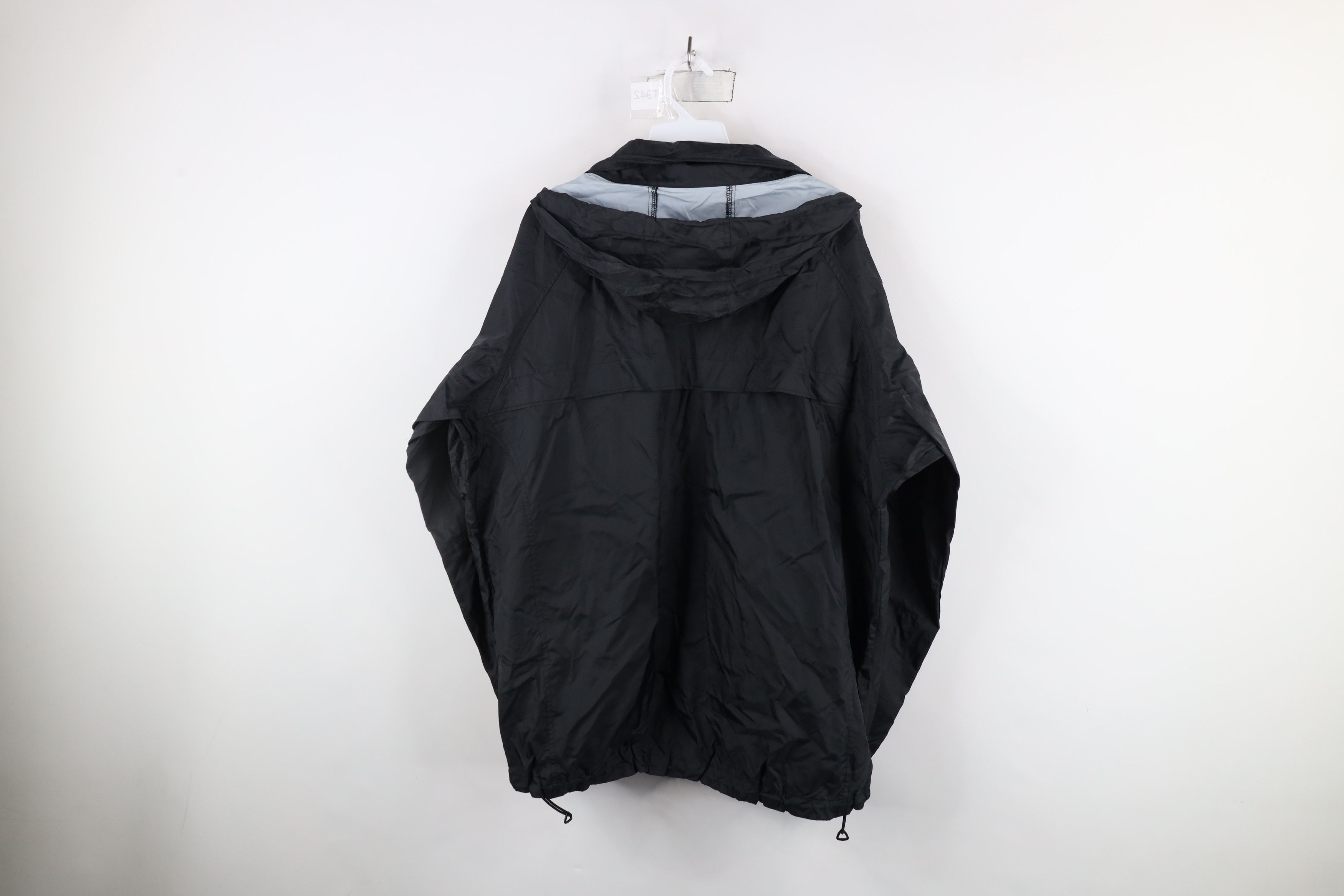 Columbia × Vintage Vintage 90s Columbia Hooded Packable Rain Jacket Black Size US L / EU 52-54 / 3 - 13 Thumbnail