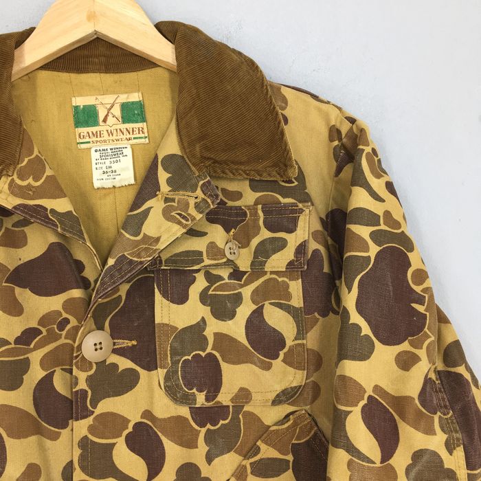 Vintage Vintage 70s Game Winner Hunting Duck Camo Jacket Medium