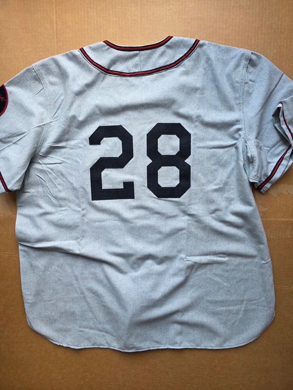 Ebbets Field Flannels Baltimore Elite Giants 1945 Authentic Wool Road Jersey- New Size US XXL / EU 58 / 5 - 2 Thumbnail