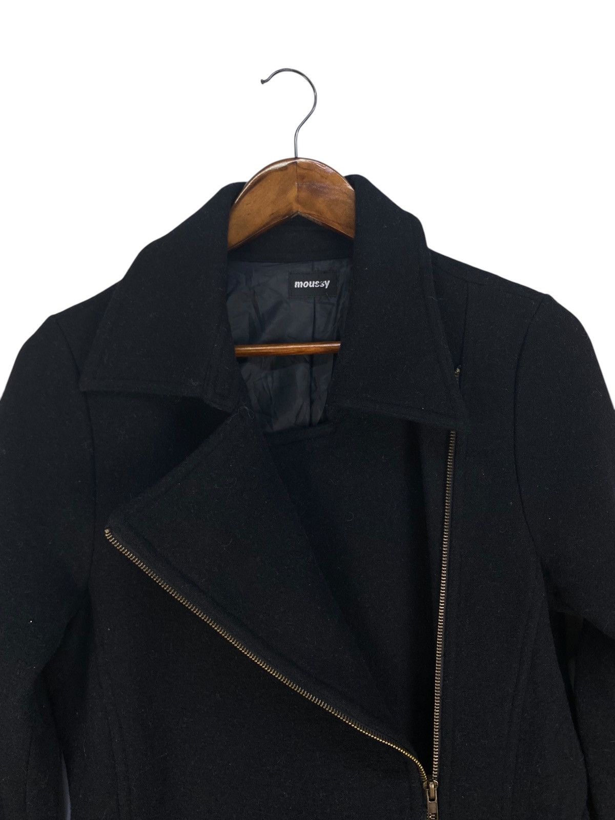 MOUSSY Moussy Wool Long Jacket Size M / US 6-8 / IT 42-44 - 4 Thumbnail