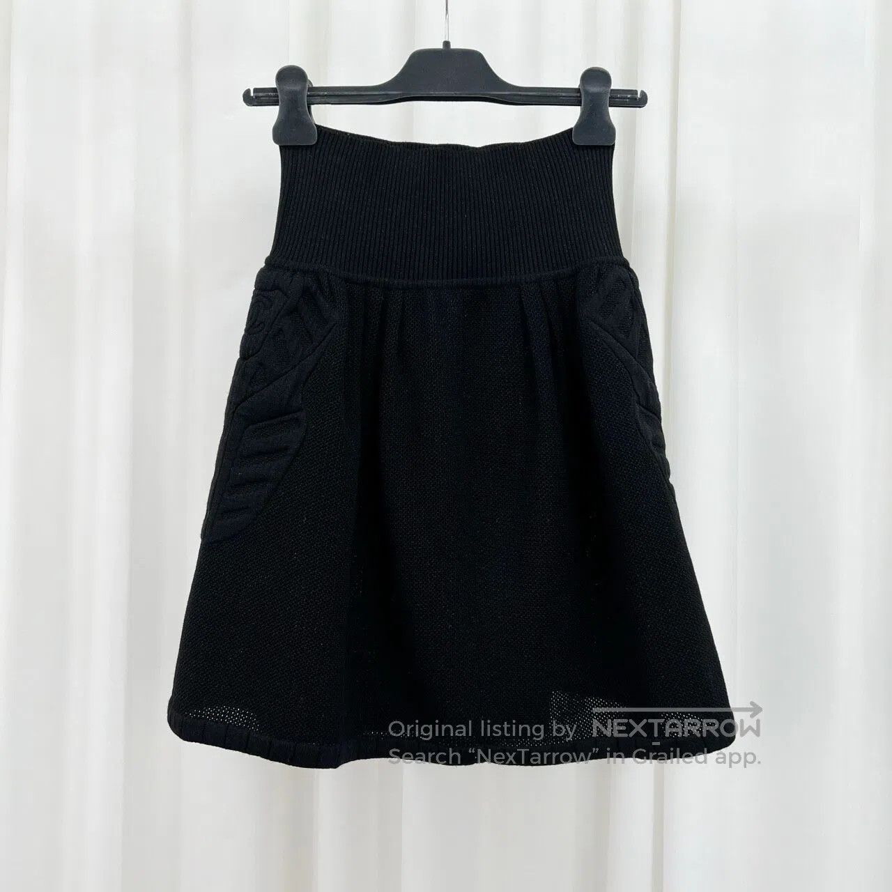 Chanel Chanel Embossed Logo Knit Skirt| Size XS / US 0-2 / IT 36-38 - 2 Thumbnail