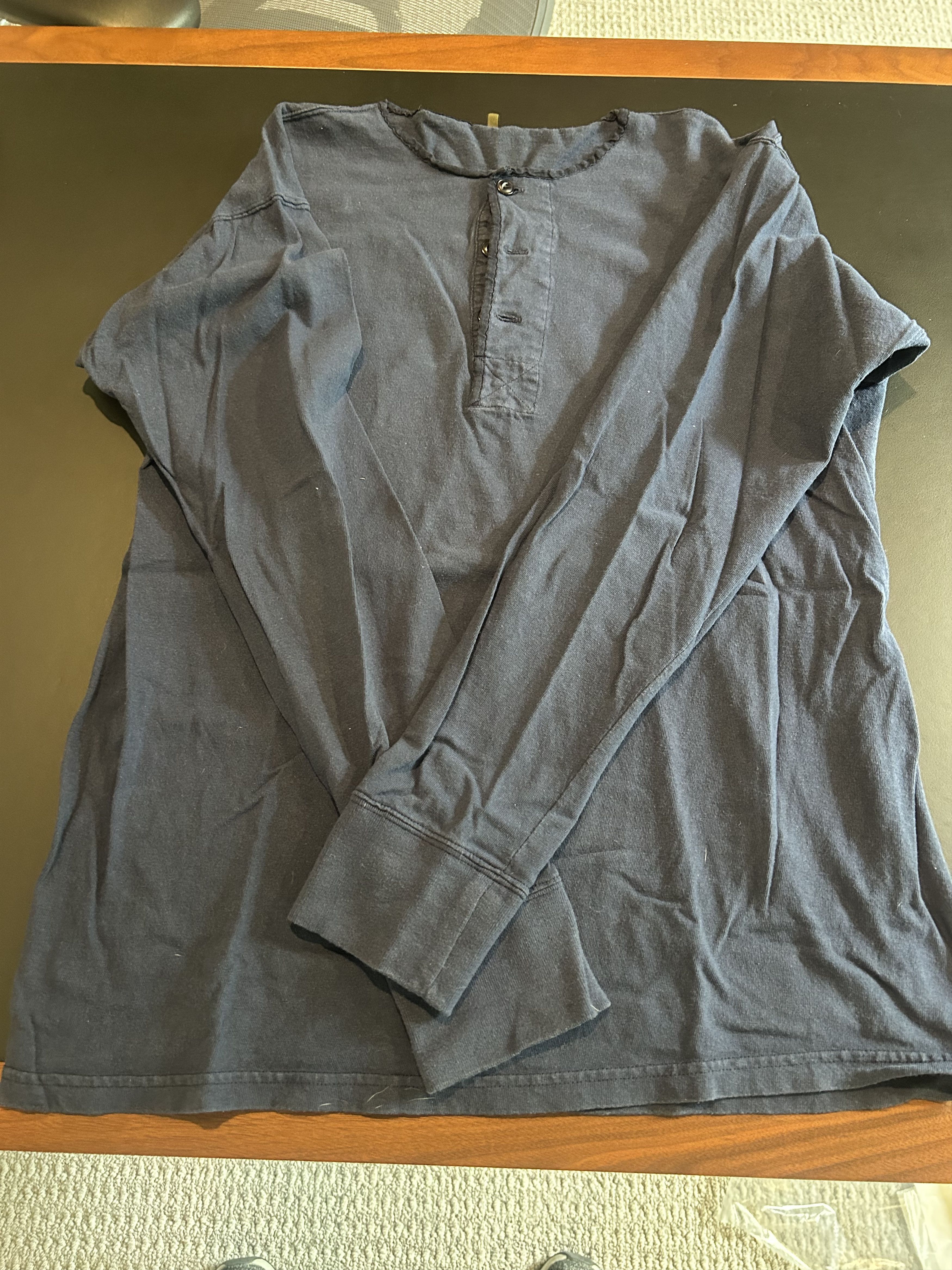 Nigel Cabourn Nigel Cabourn LS cotton henley Size US M / EU 48-50 / 2 - 1 Thumbnail