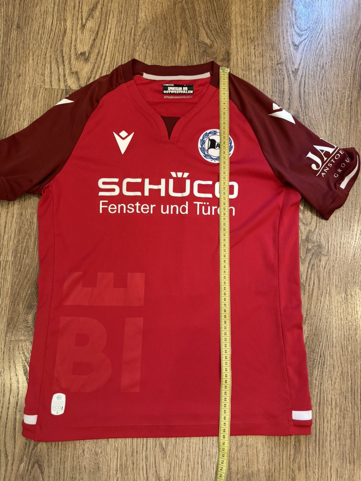 Macron ARMINIA BIELEFED MACRON FOOTBALL JERSEY MEN SOCCER SIZE M Size US M / EU 48-50 / 2 - 2 Thumbnail