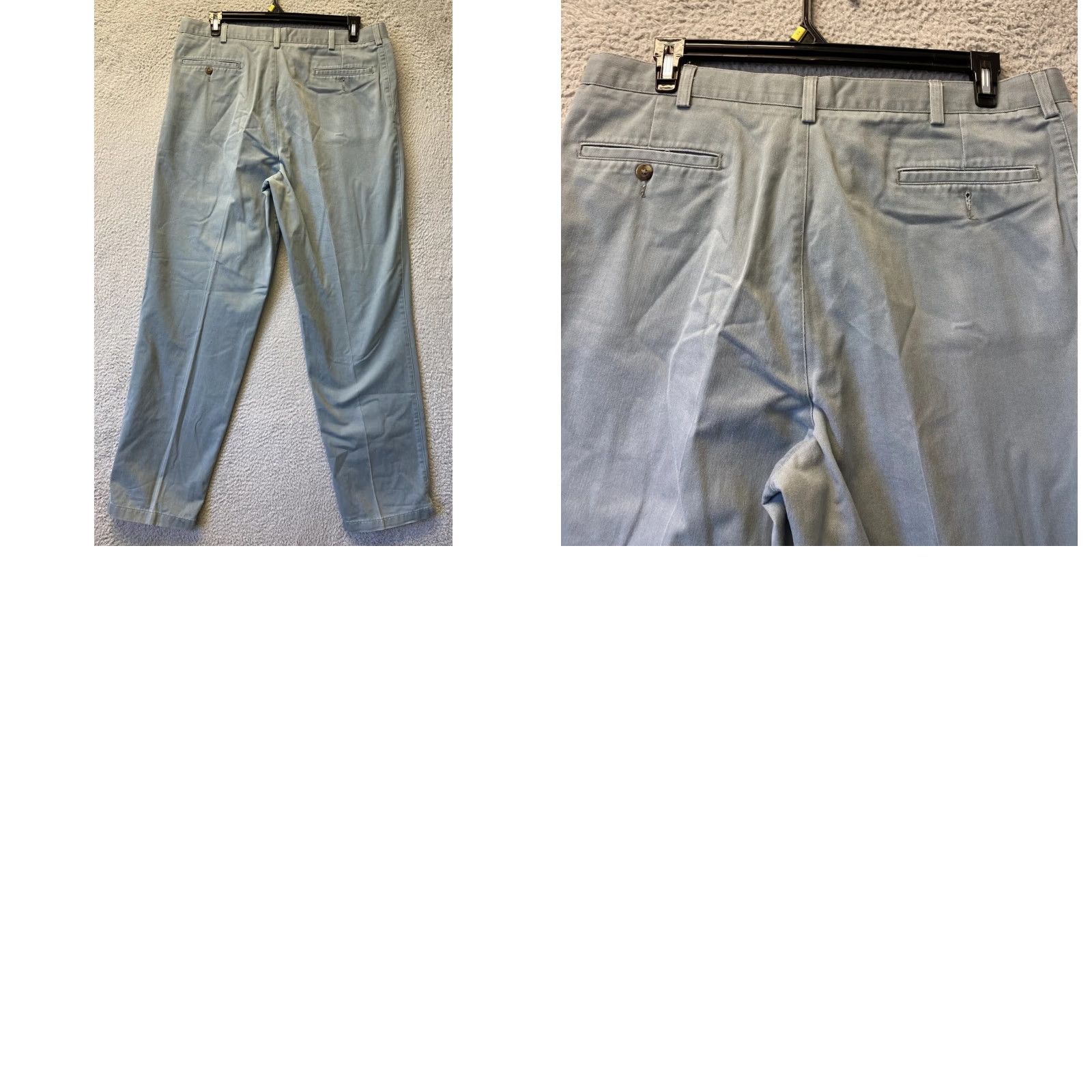 Roundtree & Yorke VINTAGE Roundtree & Yorke Men’s Dress Pants Size 38x34 Chino Straight Leg Teal Green Classic 90s Size US 38 / EU 54 - 8 Thumbnail