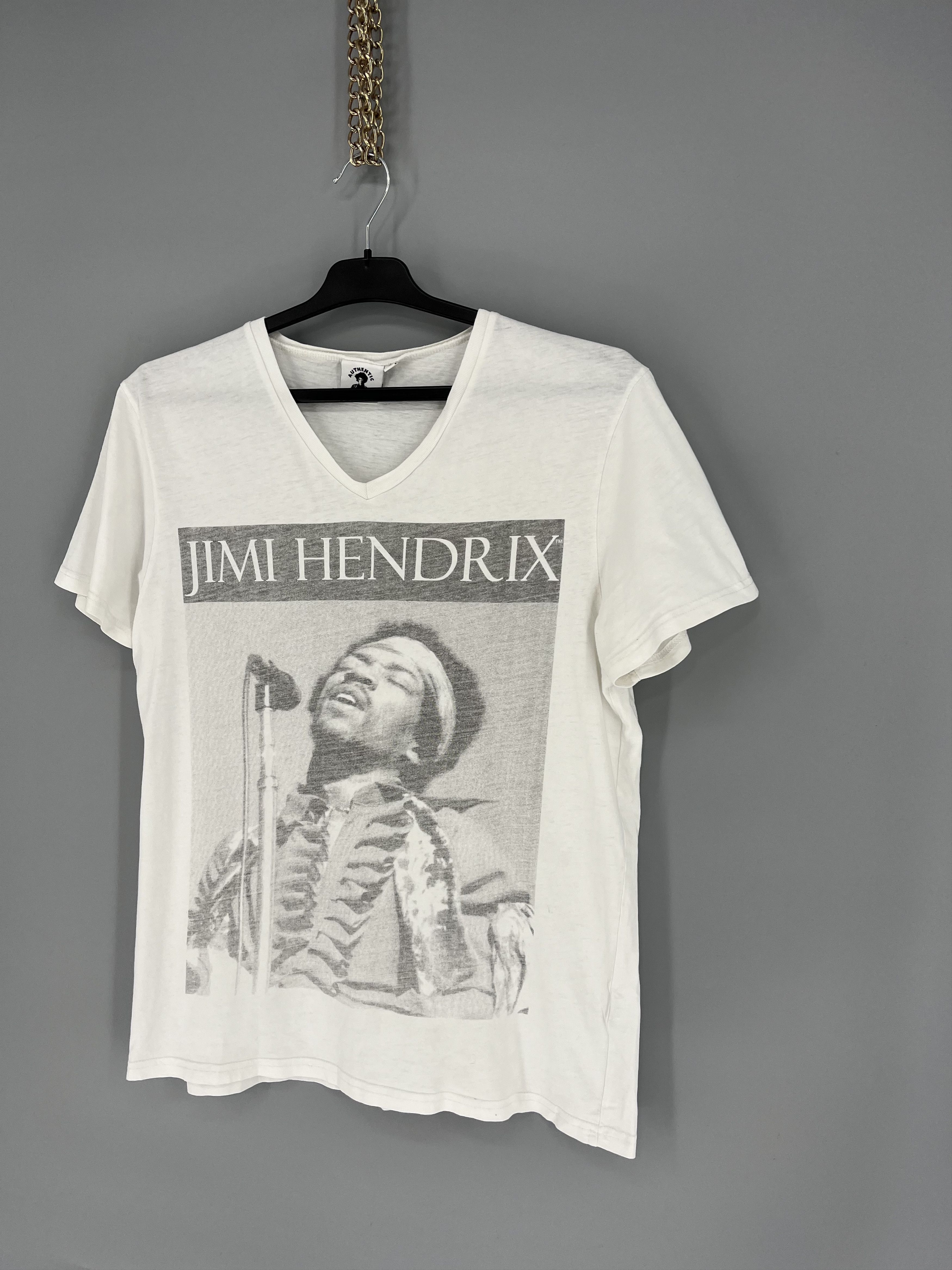 Band Tees Vintage Y2K Jimi Xendrix Band Rock Tee T Shirt White Size US M / EU 48-50 / 2 - 3 Thumbnail
