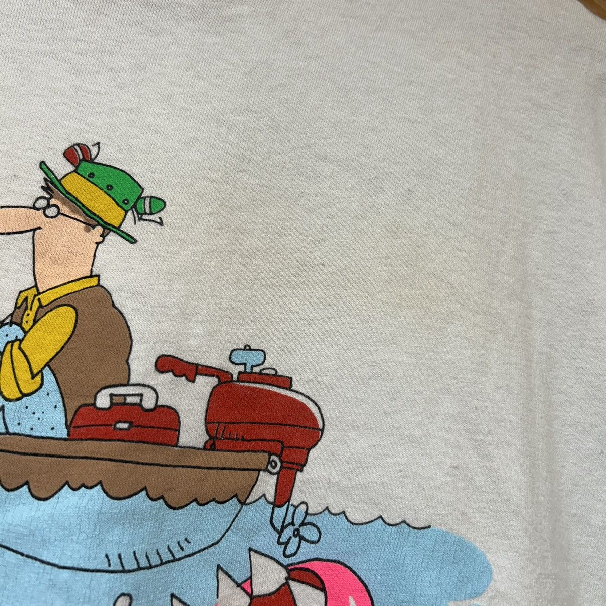 Vintage Vintage 90s Mr Fisherman Fishing Nature Graphic T Shirt Size US XL / EU 56 / 4 - 4 Thumbnail