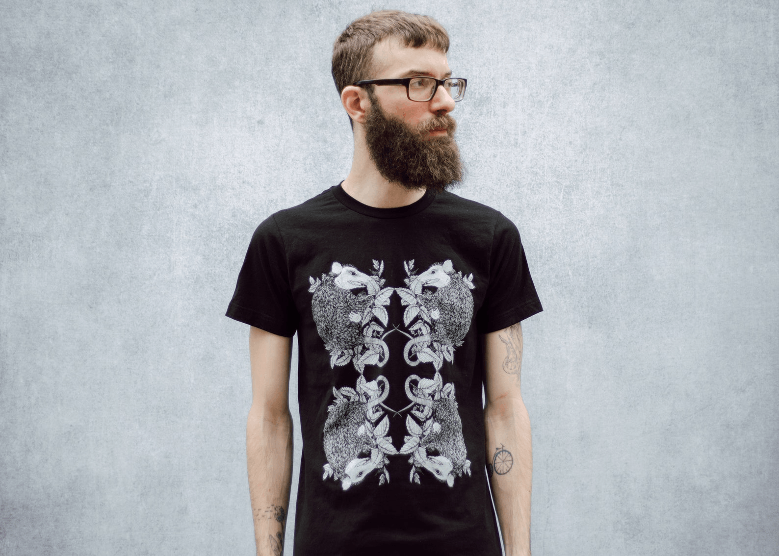 Designer × Vintage Entangled Possum & Stinging Nettle T-Shirt Size US XL / EU 56 / 4 - 2 Thumbnail