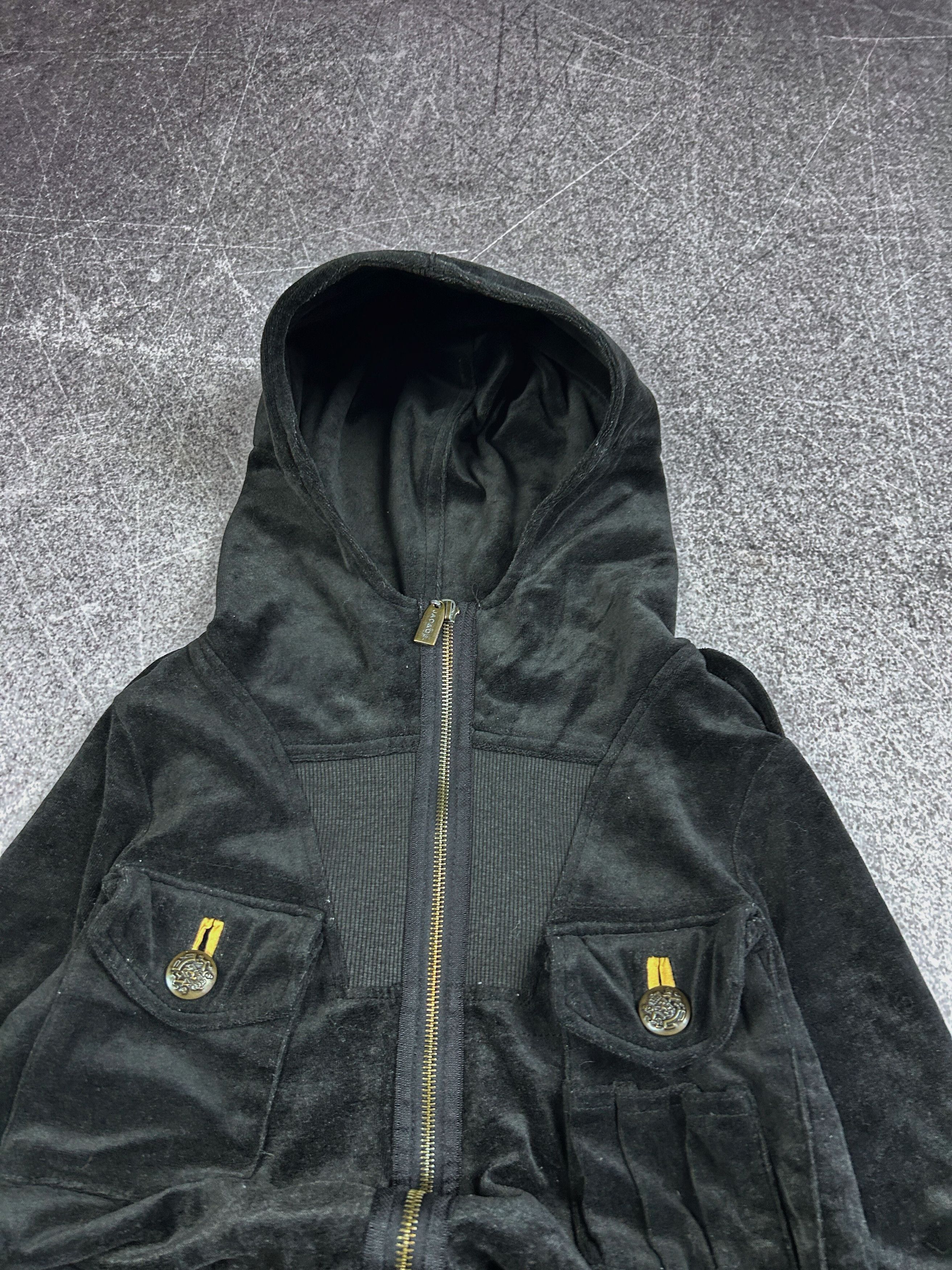 Designer VTG Y2K AVANT GARDE IF SIX WAS NINE STYLE MOHAIR FUR HOODIE Size US S / EU 44-46 / 1 - 3 Thumbnail