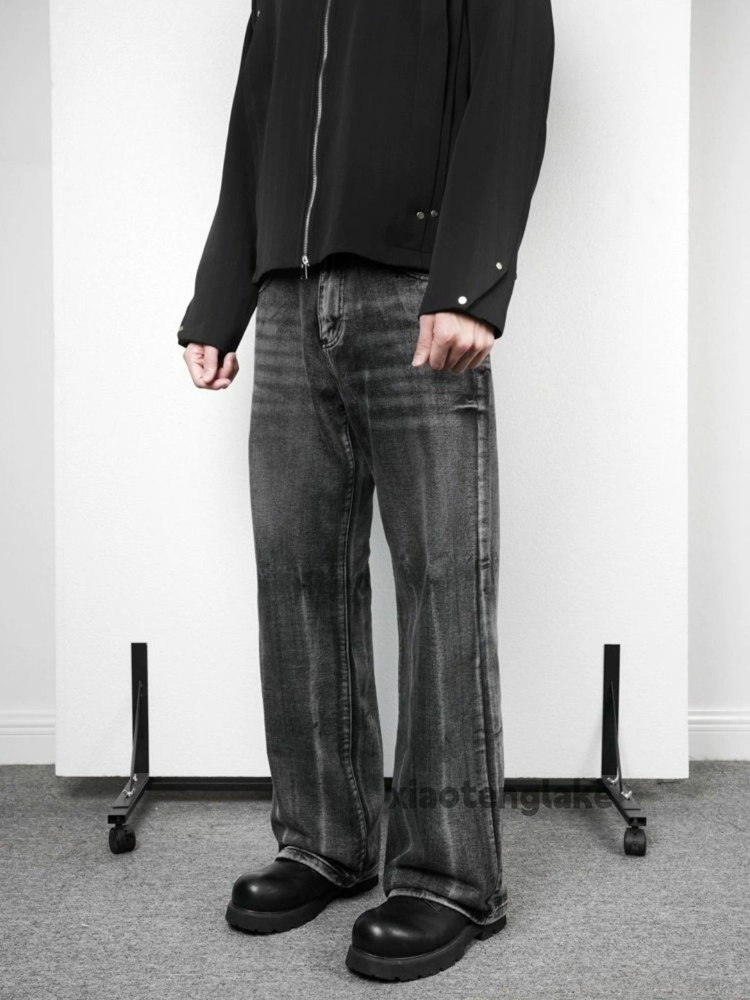 Jean × Vintage washed faded cleanfit yuppie gradient y2k jeans Size US 32 / EU 48 - 2 Thumbnail