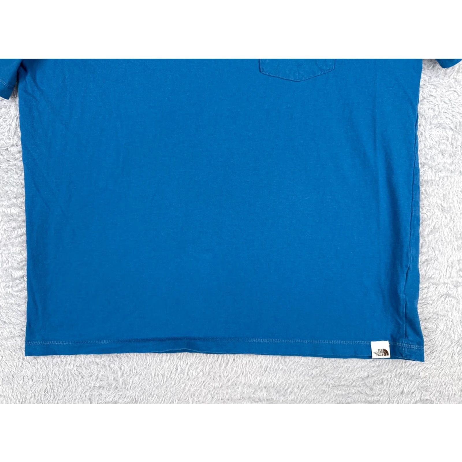 The North Face The North Face Shirt Men L Blue Short Sleeve Crew Neck Cotton Polyester Jersey Pocket Logo All Seasons Breathable Pockets Modern Classic Mens Size US L / EU 52-54 / 3 - 5 Thumbnail