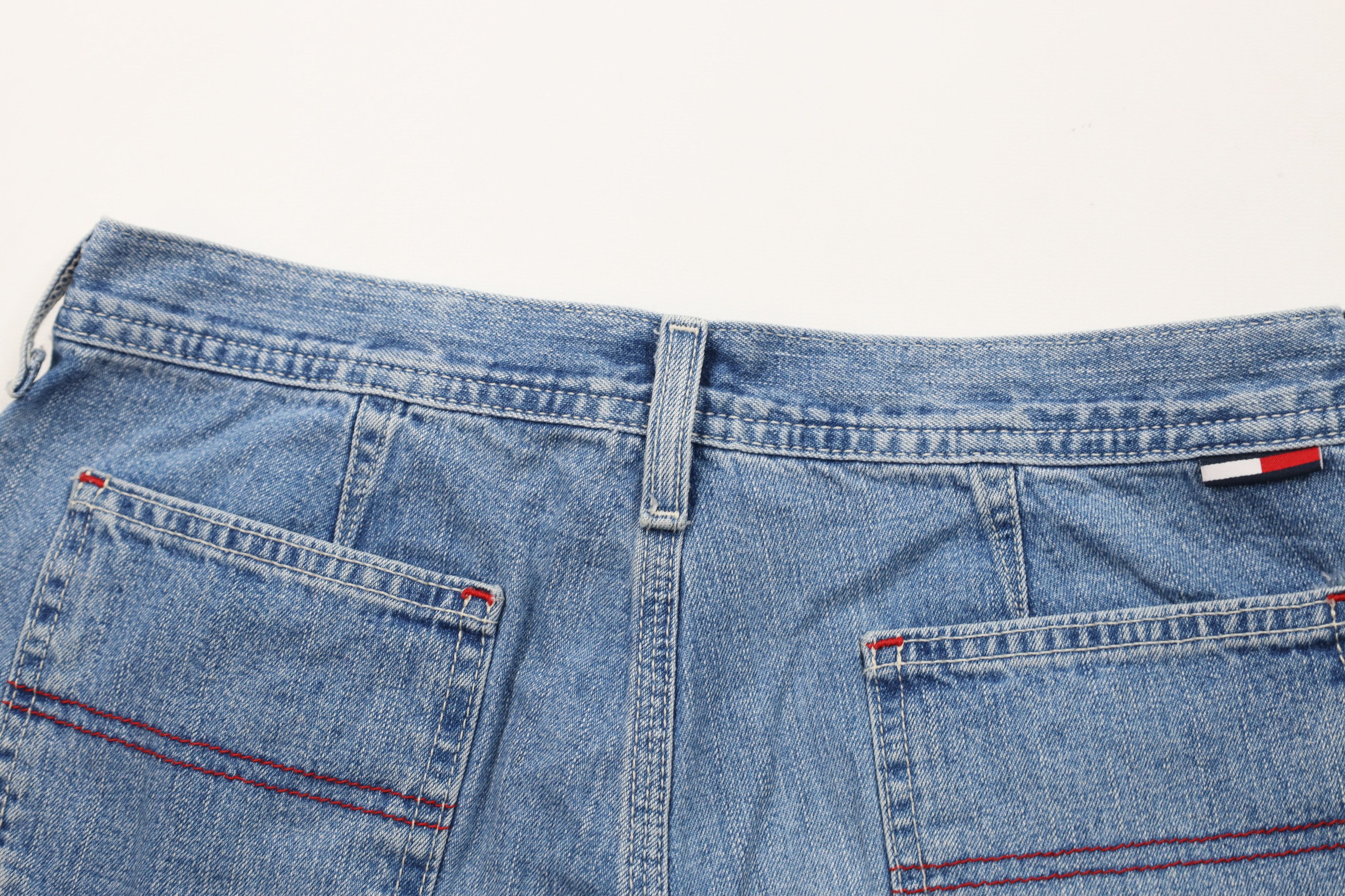 Tommy Hilfiger Vintage 90s Y2K Tommy Hilfiger Denim Jean Shorts Blue Size 25" / US 0 / IT 36 - 8 Thumbnail