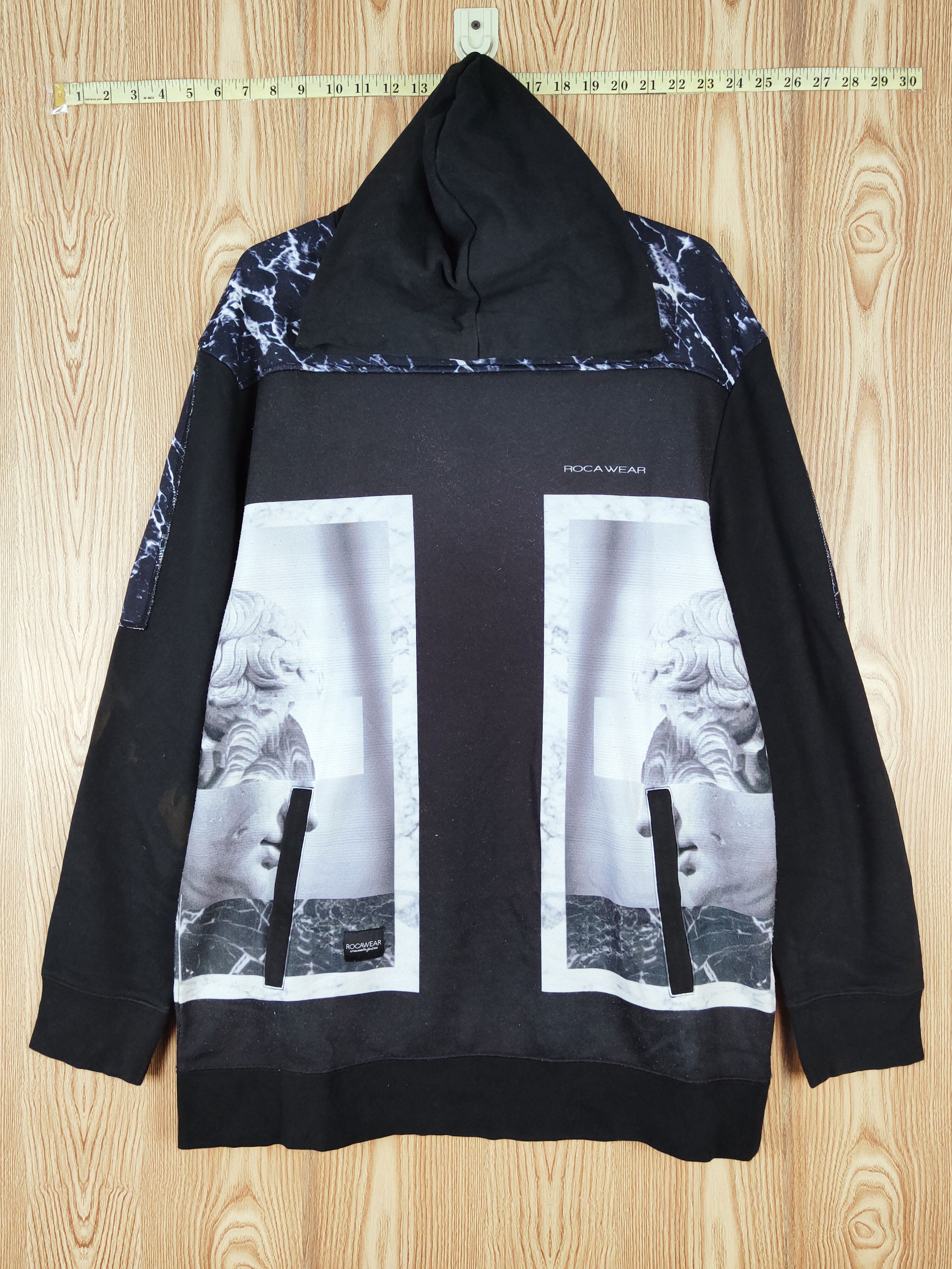 Rocawear × Vintage Rocawear Vintage Black Hoodie Sweatshirts Size US XXL / EU 58 / 5 - 1 Thumbnail