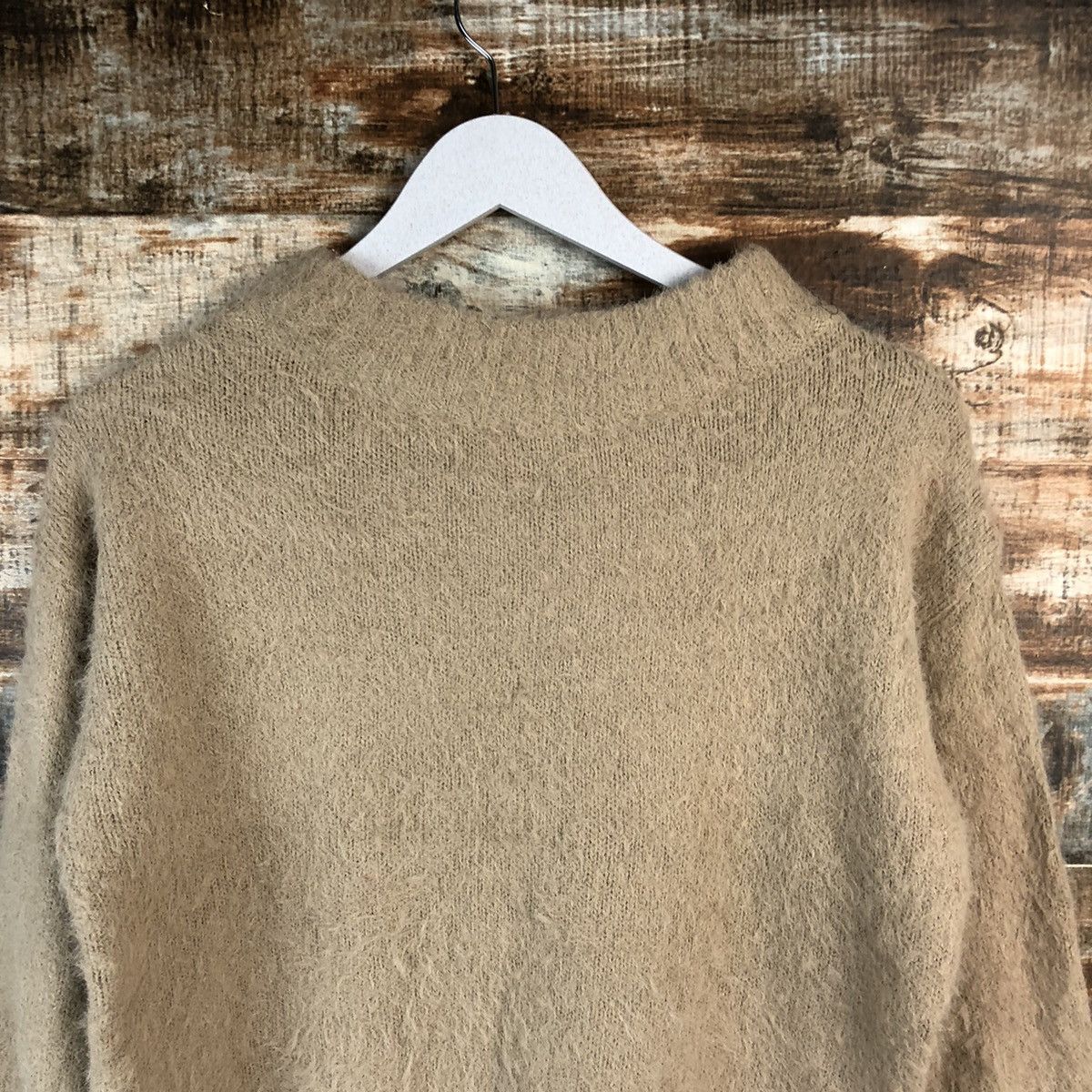 Homespun Knitwear DL Earth Music Econology fur shaggy Mohair Knitwear #C422 Size S / US 4 / IT 40 - 5 Thumbnail