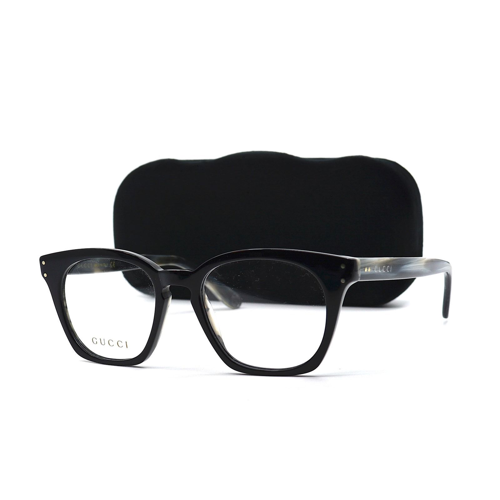 Gucci NEW GUCCI GG0572O 009 BLACK GREY AUTHENTIC EYEGLASSES FRAME Size ONE SIZE - 12 Thumbnail