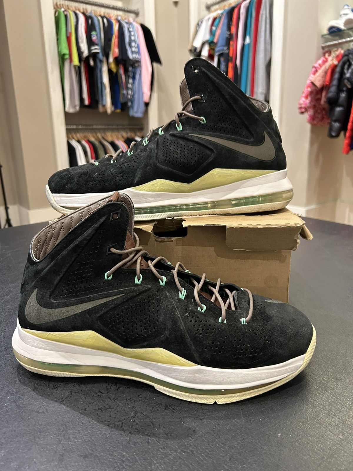 Nike Lebron X EXT ‘Black Suede’ Size US 11.5 / EU 44-45 - 1 Thumbnail