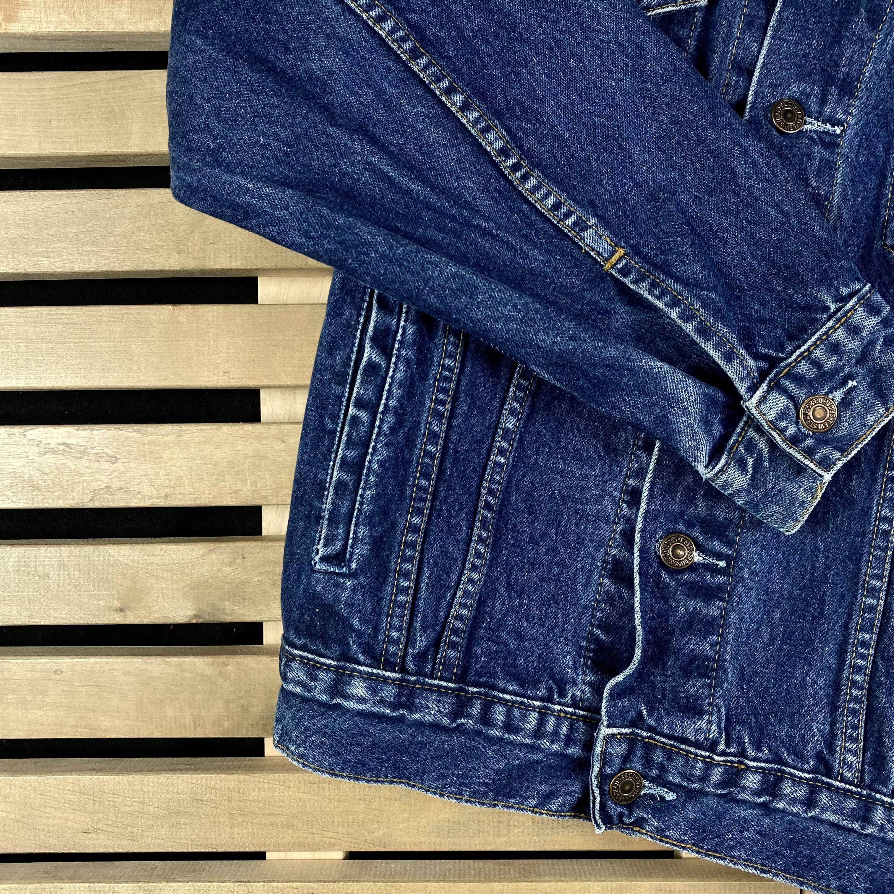 Levi's × Levi's Vintage Clothing × Vintage Men’s Denim Jeans Bomber Jacket Levi’s Vintage Size M Size US M / EU 48-50 / 2 - 3 Thumbnail