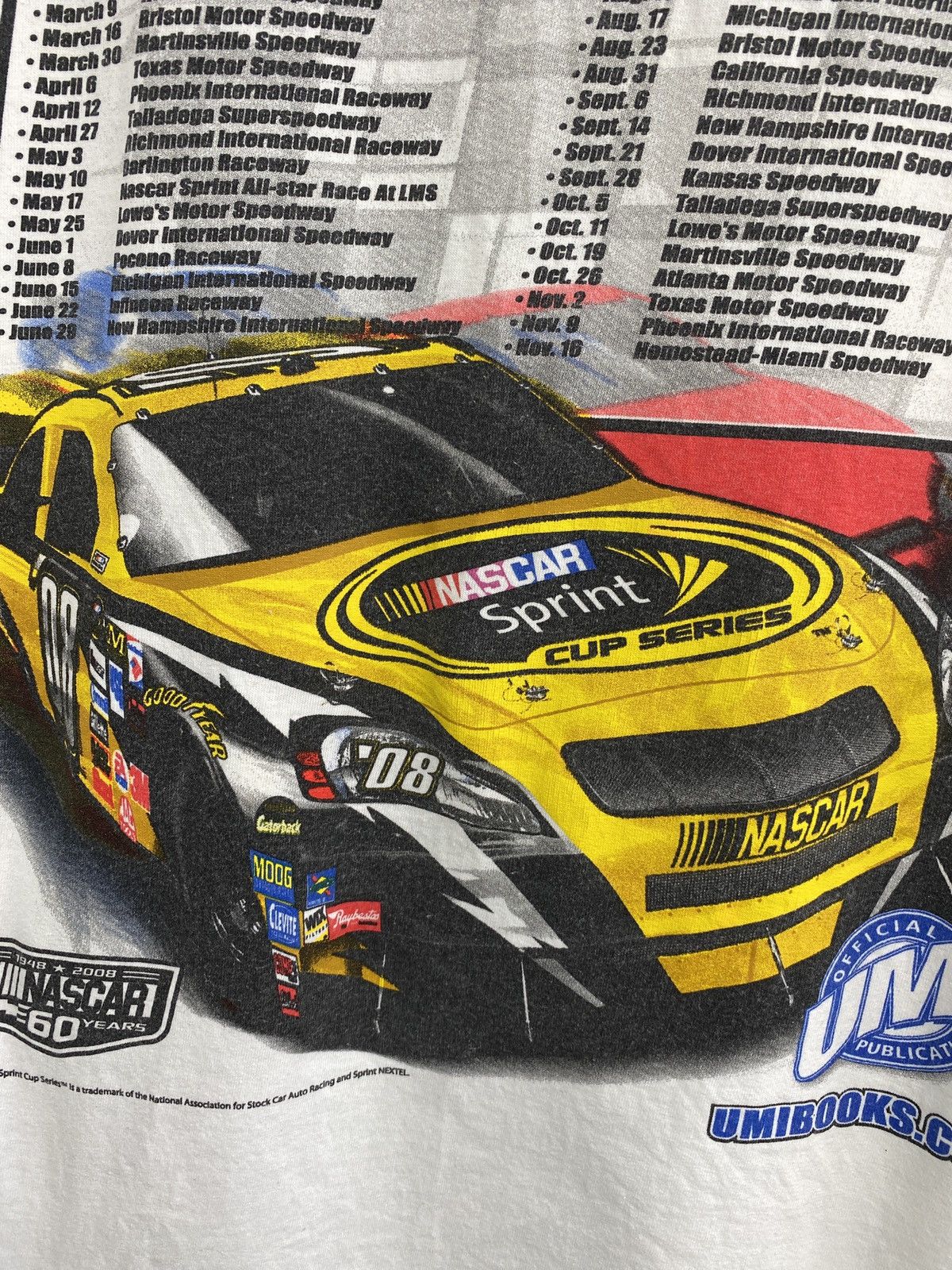 NASCAR Vintage Y2K NASCAR Sprint 2008 Moto T-Shirt Retro Hype Rare Size US XL / EU 56 / 4 - 7 Thumbnail