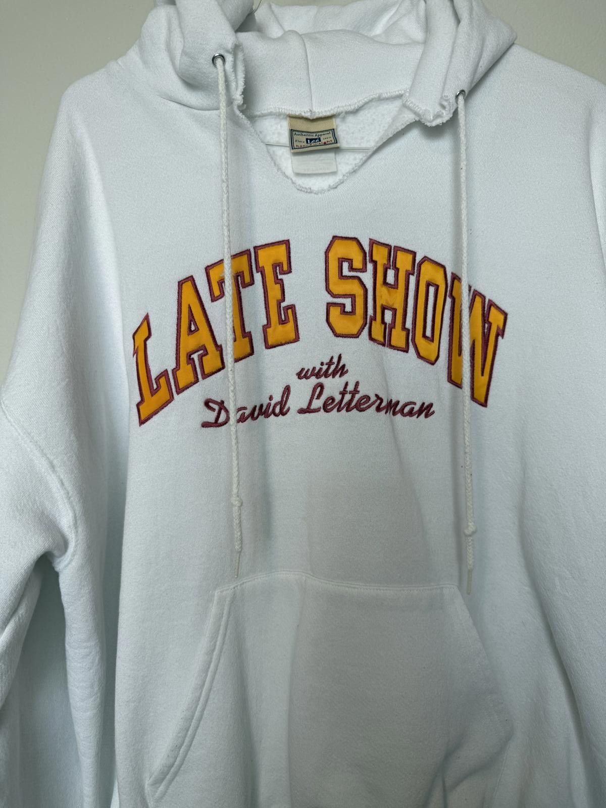 Designer Vintage Late show with David Letterman hoodie Size US XXL / EU 58 / 5 - 1 Thumbnail