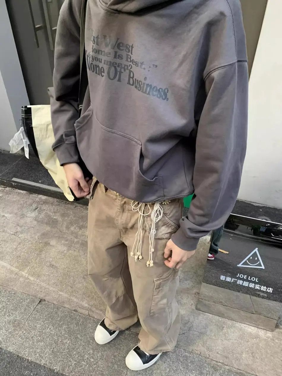 Japanese Brand × Jean Retro loose wax printed pocket jeans Size US 32 / EU 48 - 2 Thumbnail