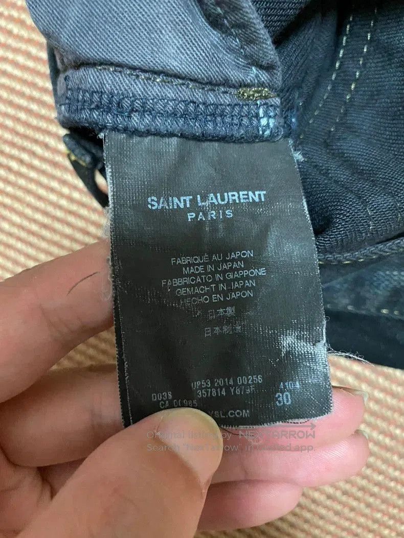 Saint Laurent Paris SLP 2014 Distressed Ink Jeans. Size US 30 / EU 46 - 4 Thumbnail