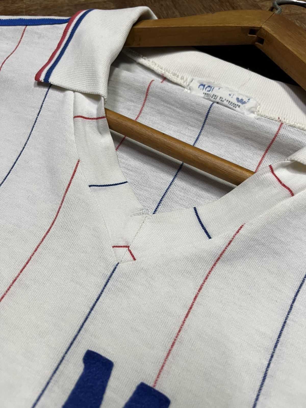 Adidas Vintage 1980s Adidas MSC France Away Kit Longsleeve Jersey Size US S / EU 44-46 / 1 - 5 Thumbnail