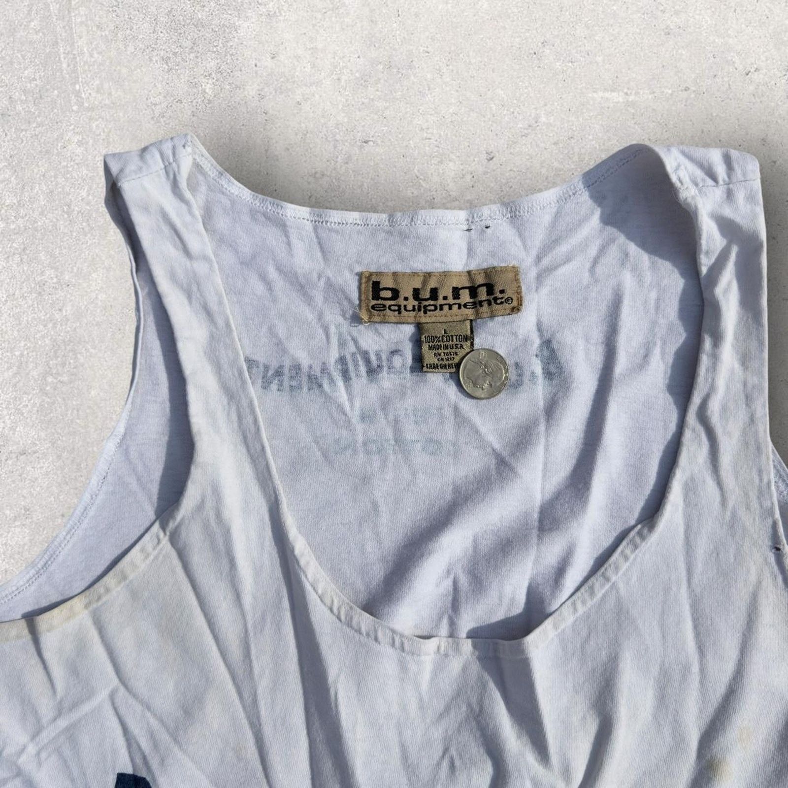 B.U.M Equipment 90s Made in USA B.U.M. Equipment Tank Size US L / EU 52-54 / 3 - 5 Thumbnail