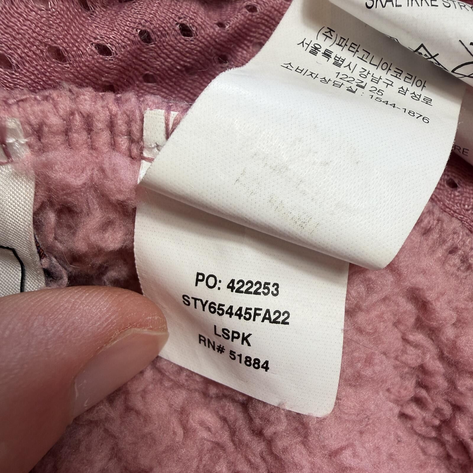 Patagonia Patagonia Pink Sherpa Fleece Hoodie Youth L Quarter Jacket Size L / US 10 / IT 46 - 9 Thumbnail