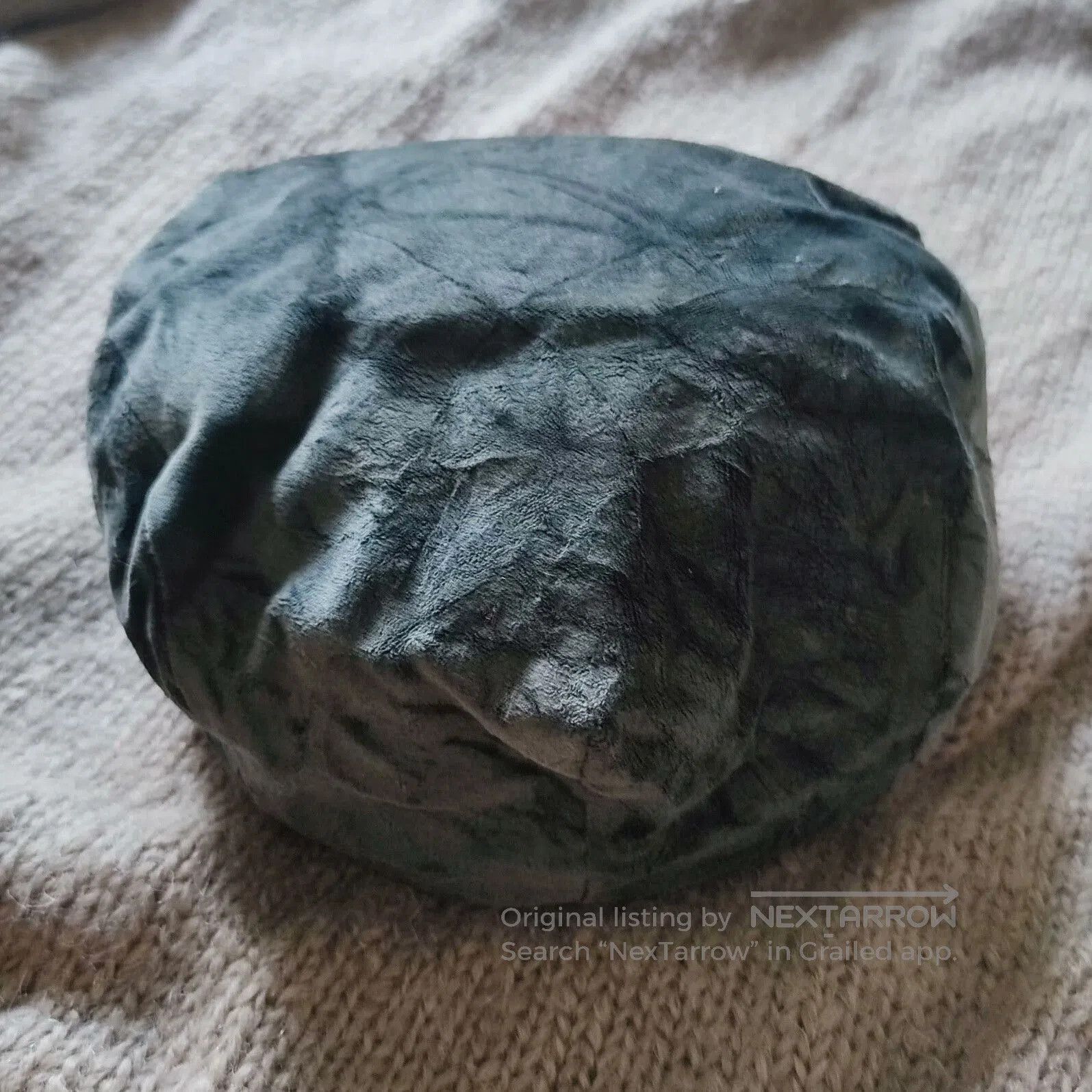 Reinhard Plank Vintage Gray Green Velvet Beret Hat. Size ONE SIZE - 6 Thumbnail