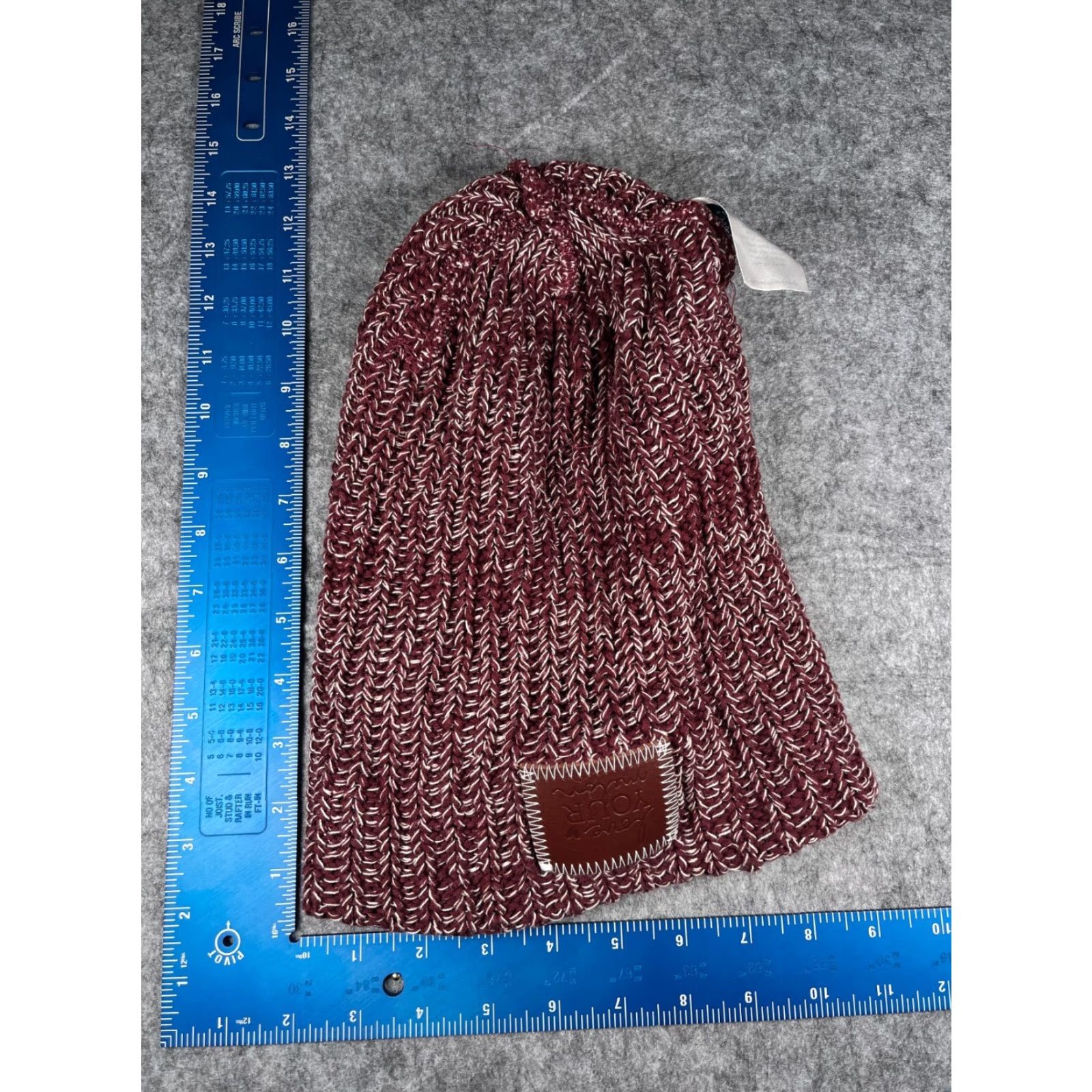 Vintage Love Your Melon Beanie Womens One Size Red Knit 100% Cotton Made USA Ski Hat/Beanie Mens Women Girls Size ONE SIZE - 5 Thumbnail
