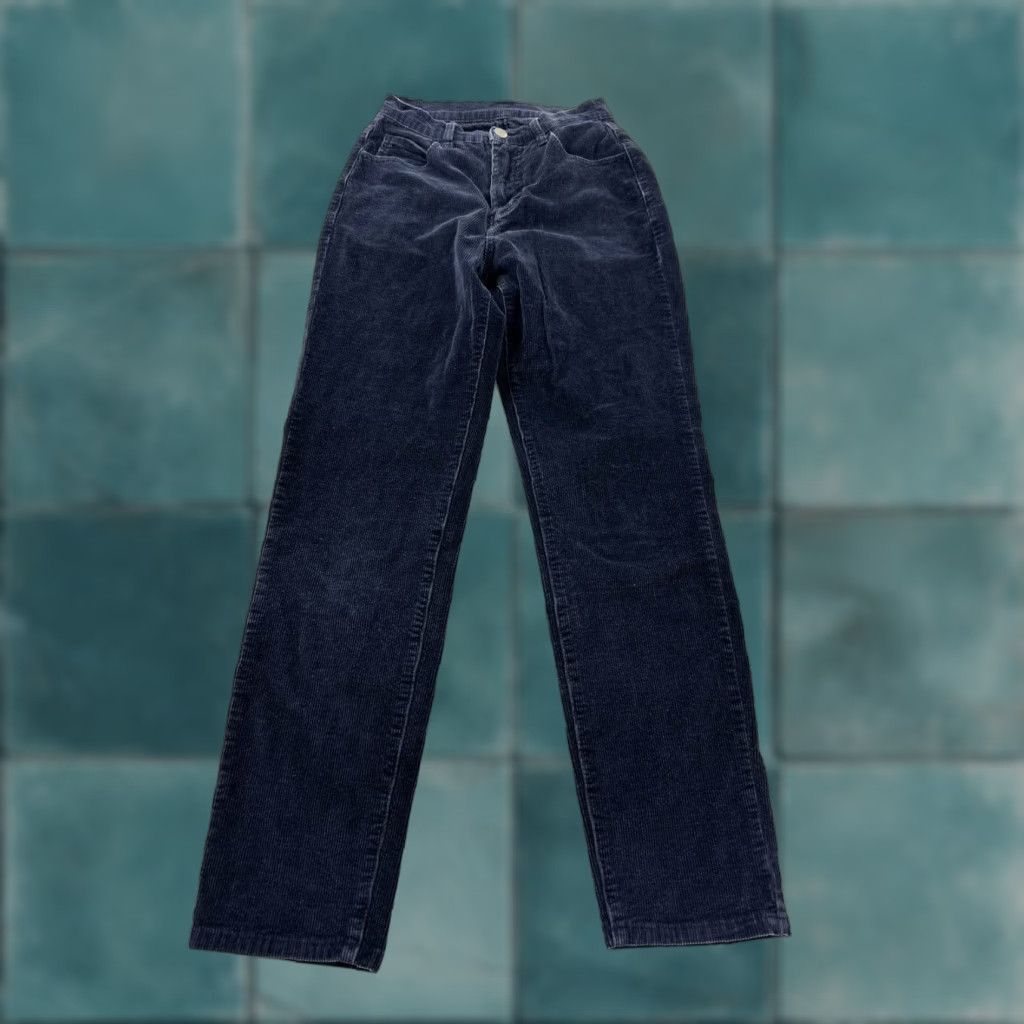 Vintage J.Galt Pants Women’s 2XS Blue High Waisted Corduroy Skinny Ankle Zip 23 in 2XS Womens Teens Regular Size 24" / US 00 / IT 34 - 1 Thumbnail