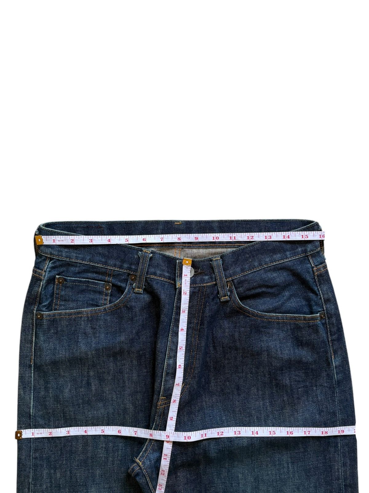 Japanese Brand Vintage Japanese Brand Blue Wash Distressed Baggy Jeans Size 32" / US 10 / IT 46 - 12 Thumbnail