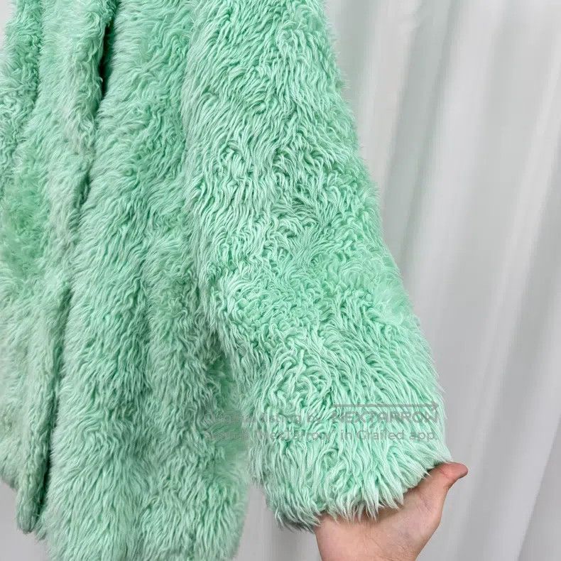 Balenciaga Balenciaga Mint Green Teddy Coat Size XXS / US 00 / IT 34 - 4 Thumbnail