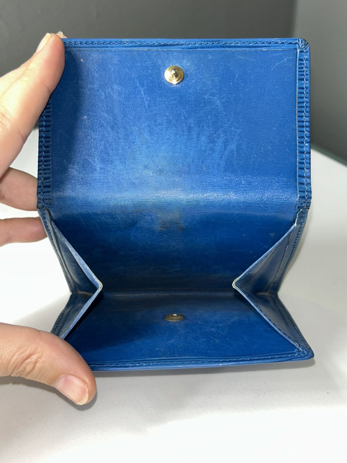 Louis Vuitton Louis Vuitton Blue Epi Leather Elise Wallet MI1908 Size ONE SIZE - 4 Thumbnail