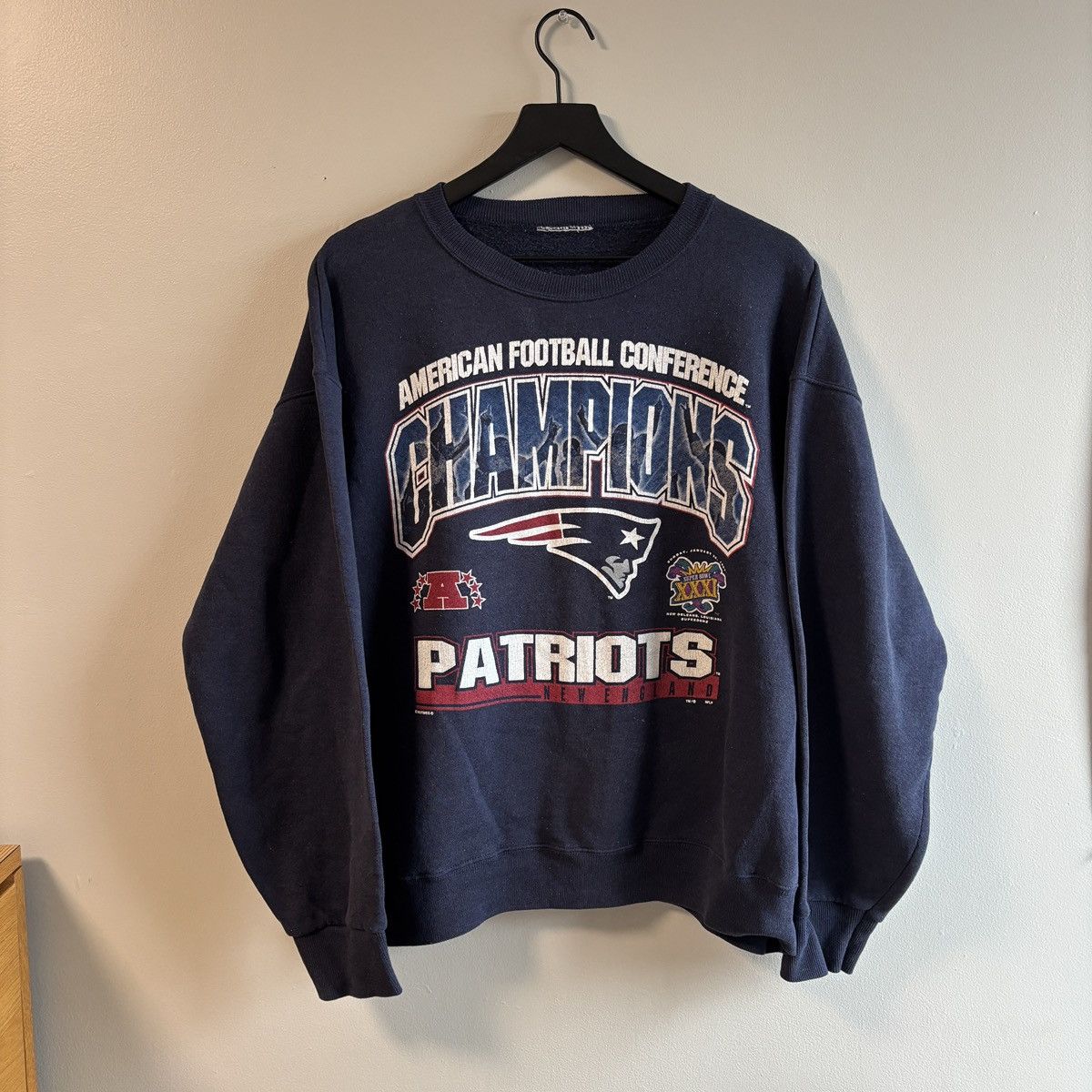 NFL × Vintage Vintage 90s AFC champions Patriots crewneck Size US L / EU 52-54 / 3 - 1 Thumbnail