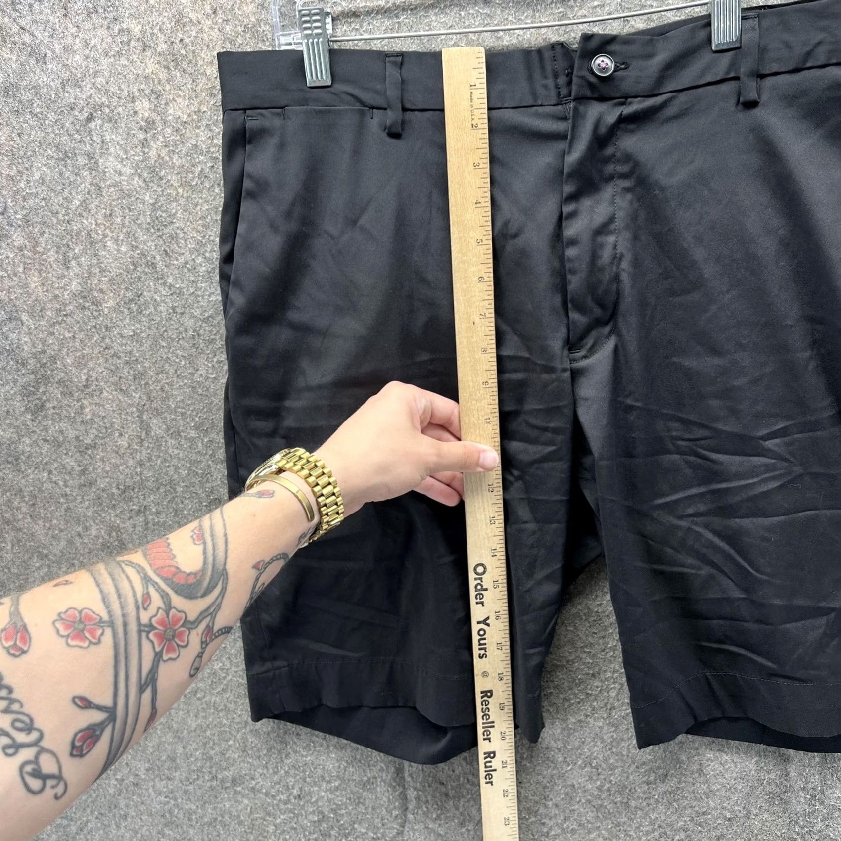 Polo Ralph Lauren Polo Ralph Lauren Shorts Mens 36 Black Performance Stretch Chino Classic Fit Polo Logo Front Pockets Flat Front Casual Mens Size US M / EU 48-50 / 2 - 7 Thumbnail