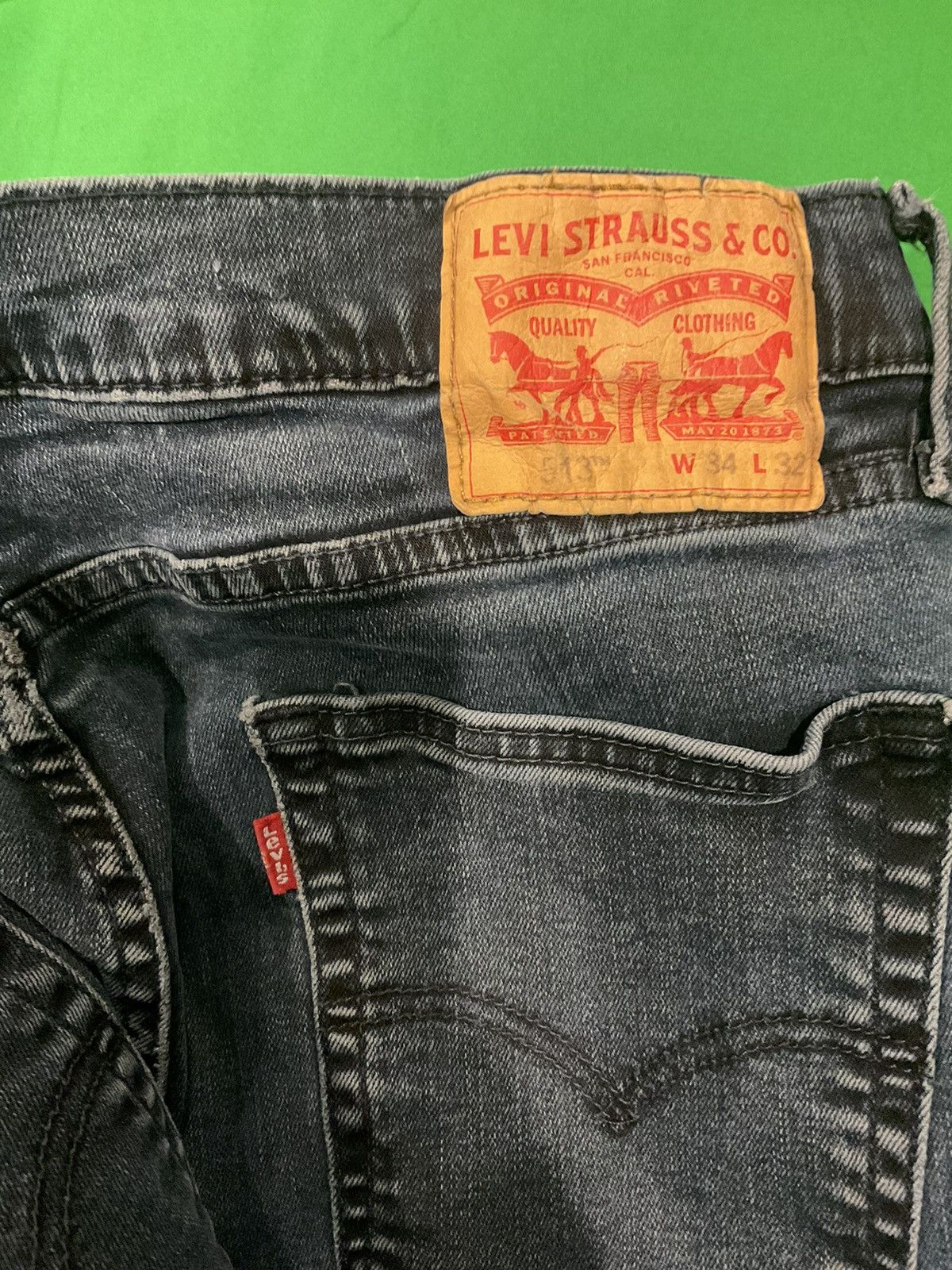 Levi's × Vintage Vintage Levi's 511 black denim jeans Size US 32 / EU 48 - 2 Thumbnail