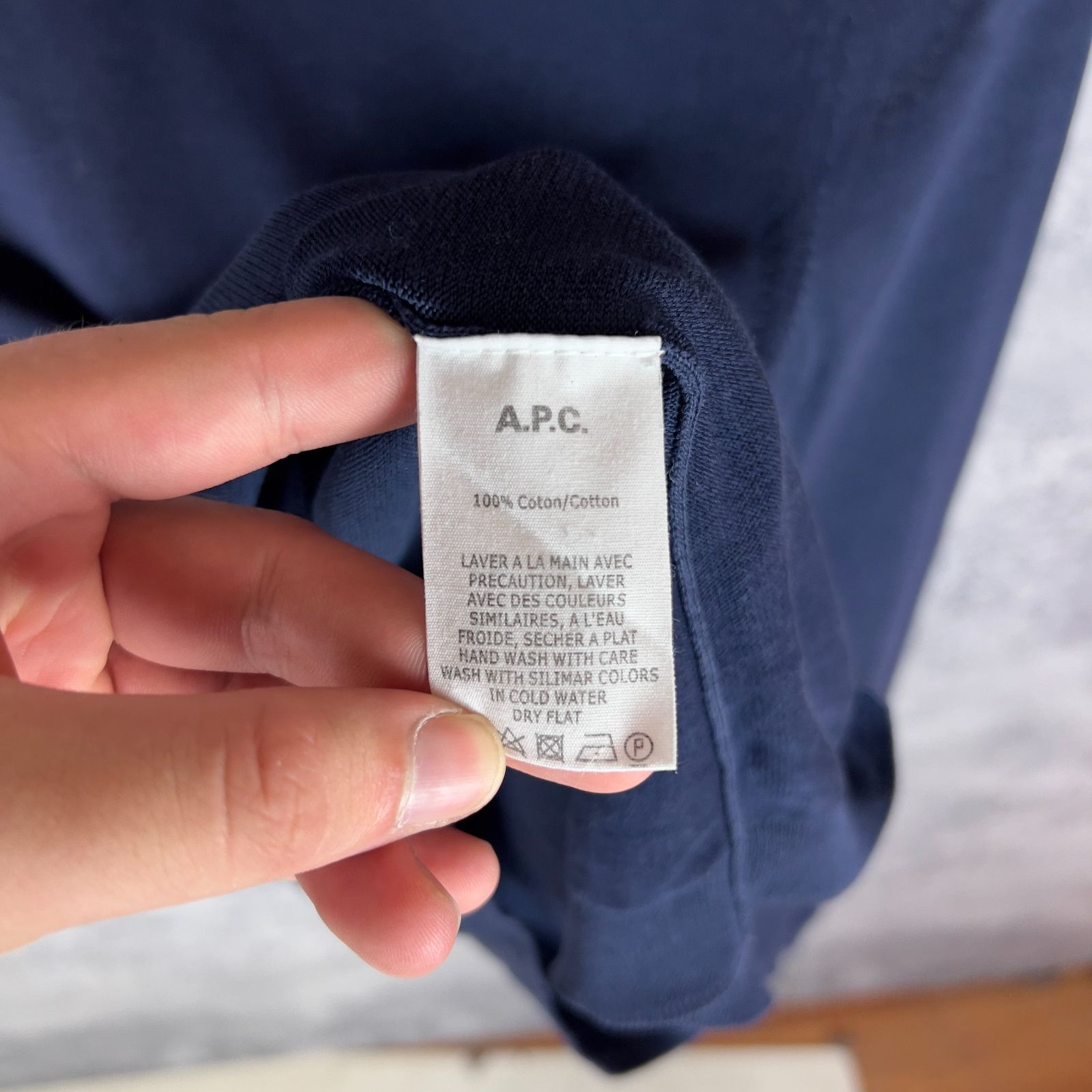 A.P.C. APC Women's Sweater Size XS Cotton Blue Long Sleeve ` Size XS / US 0-2 / IT 36-38 - 5 Thumbnail