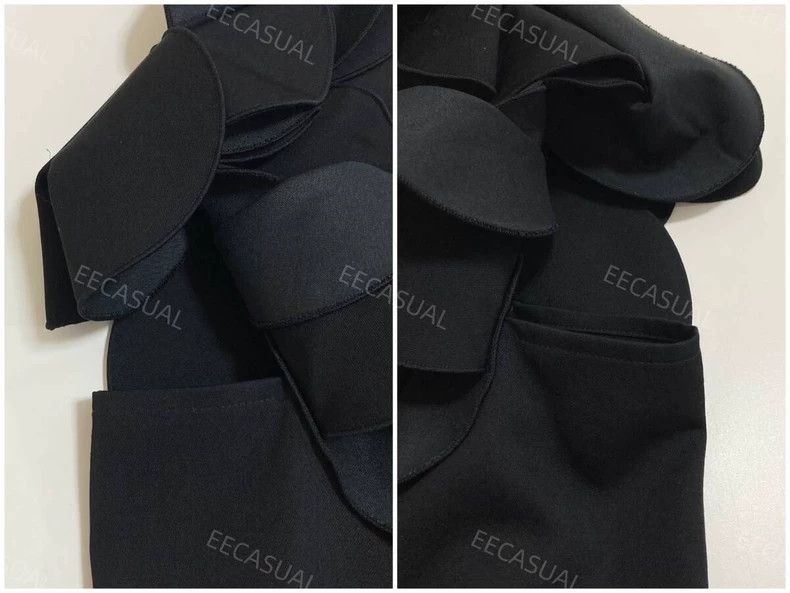 Comme des Garcons Comme Des Garcons Black dimensional petal-neck wool dress Size XS / US 0-2 / IT 36-38 - 8 Thumbnail