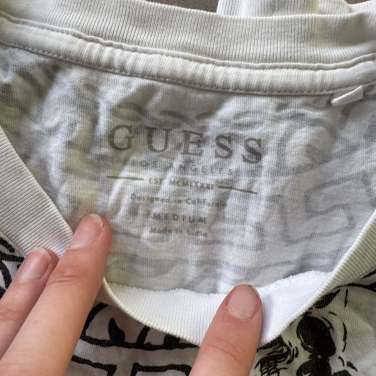 Guess Guess Affliction Skulls & Roses Graphic long sleeve tee Size US M / EU 48-50 / 2 - 6 Thumbnail