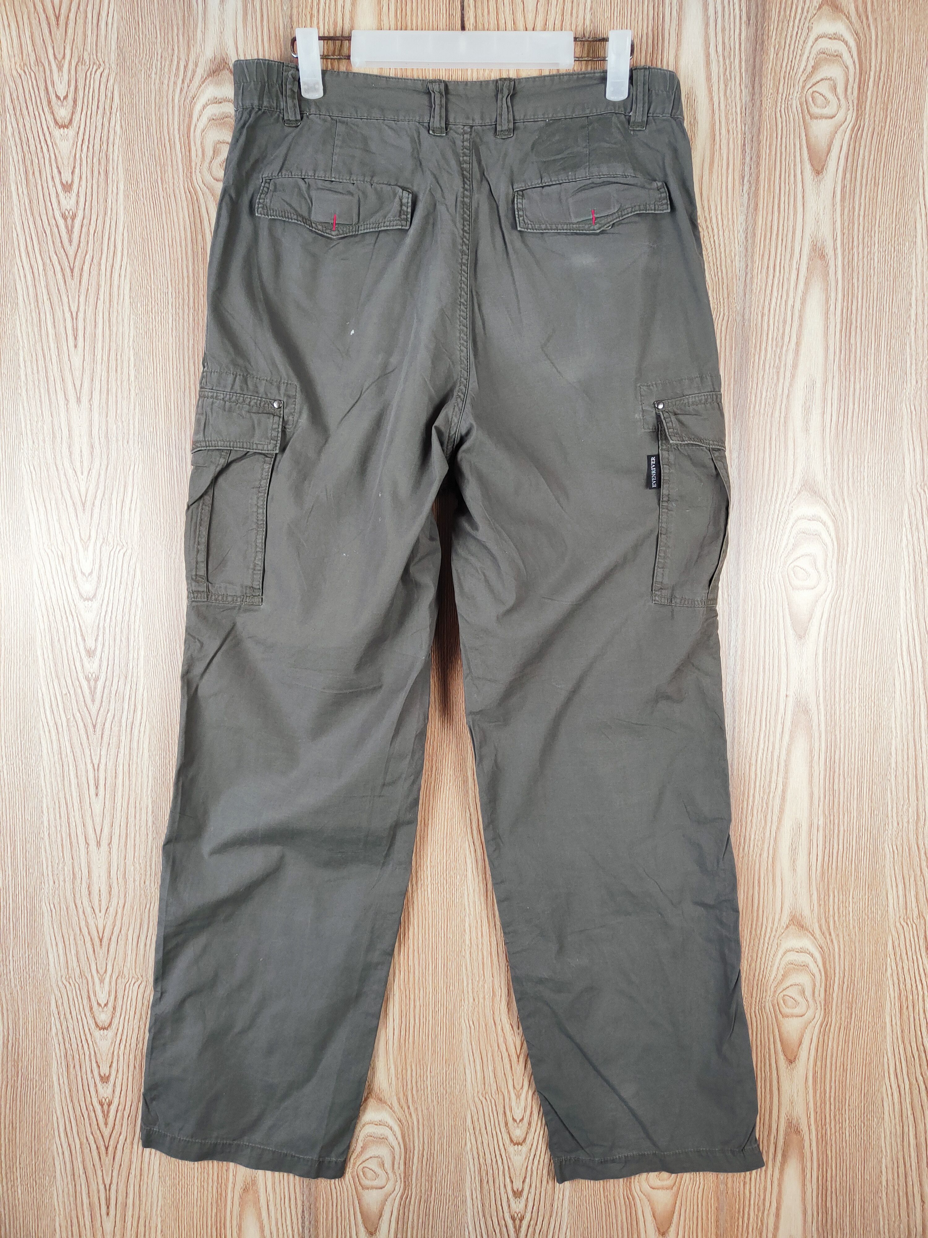 Japanese Brand Evenriver Olive Multipocket Tactical Cargo Pants #W327 Size US 33 - 7 Thumbnail